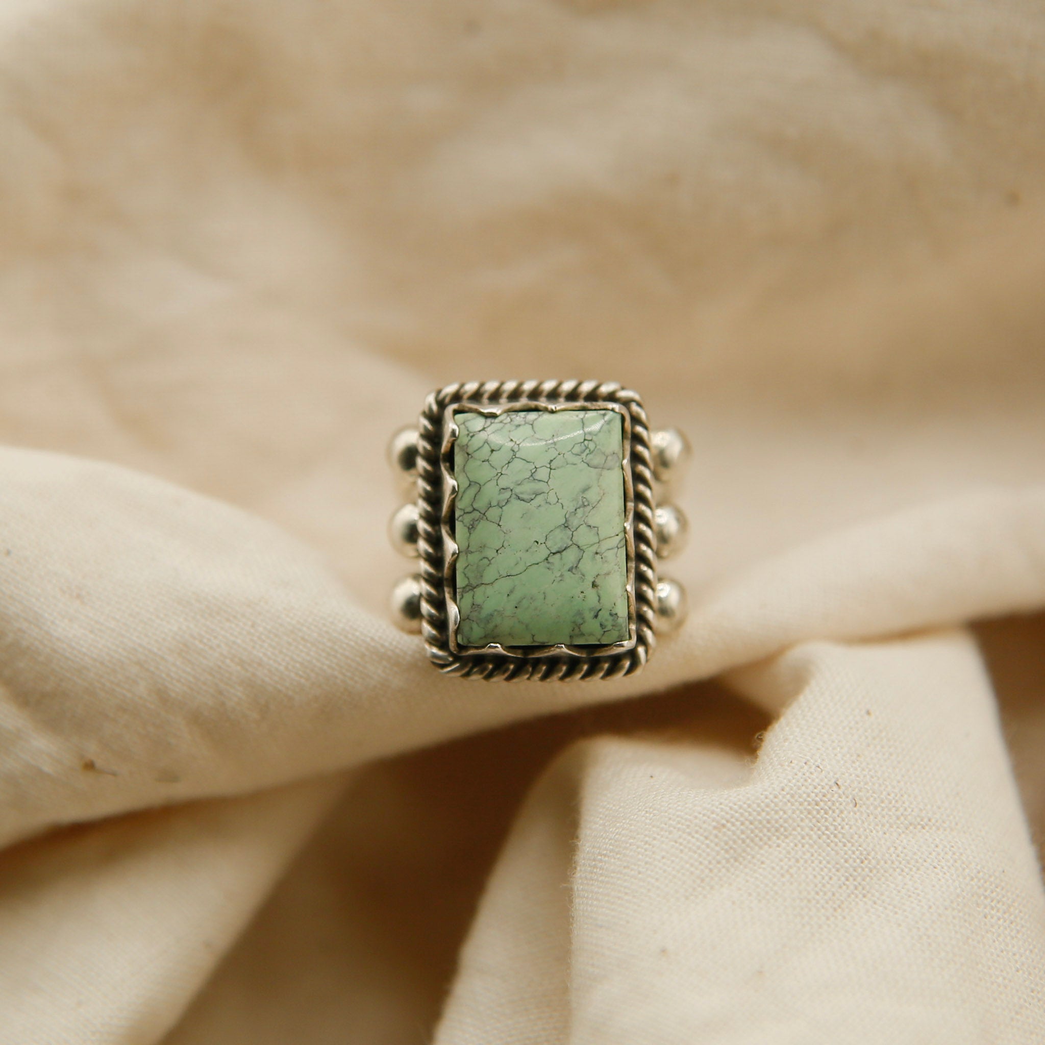 Mixed Stone | Triple Band Sterling Silver