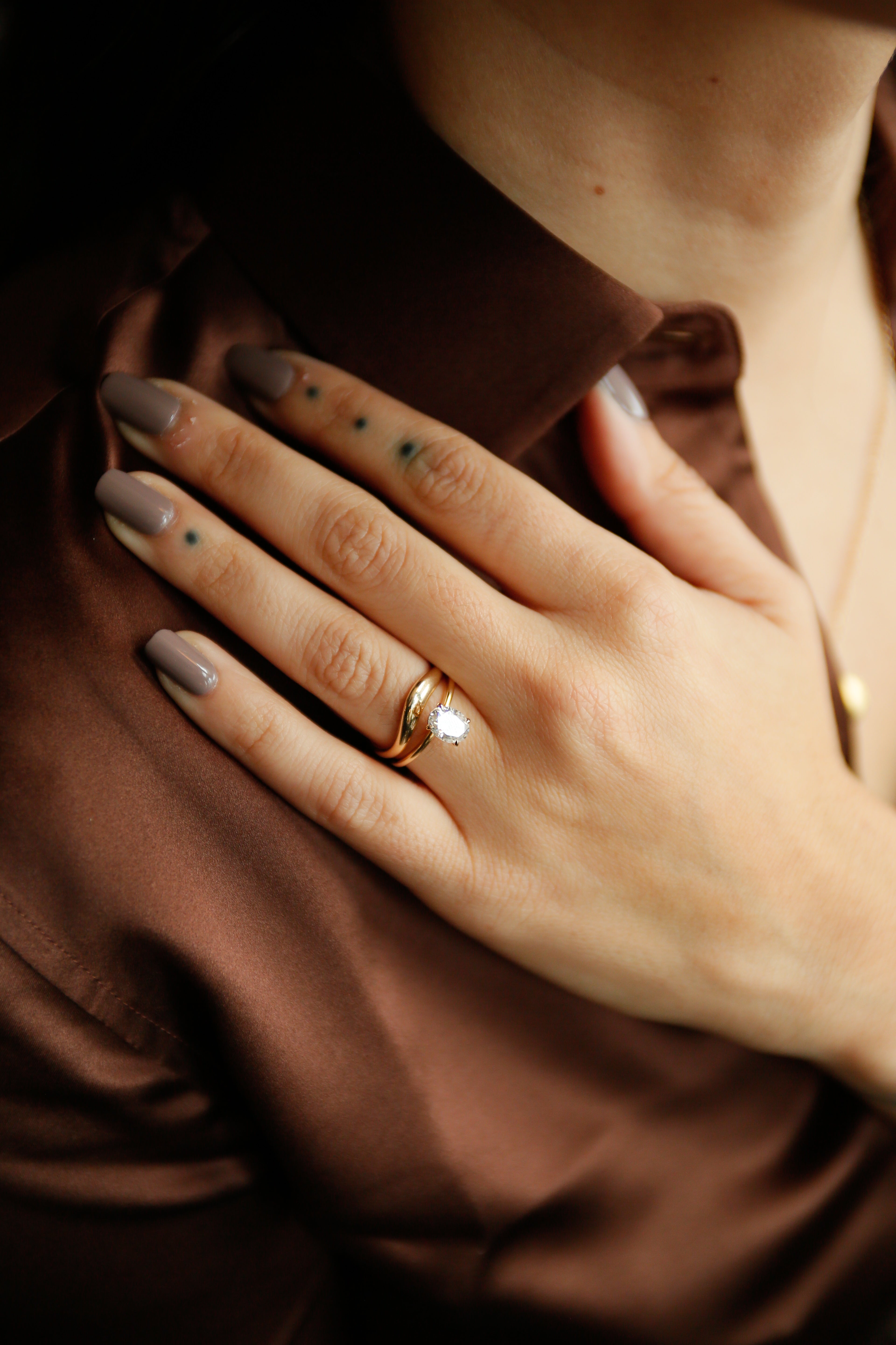 Ilya | Wave Wedding Band