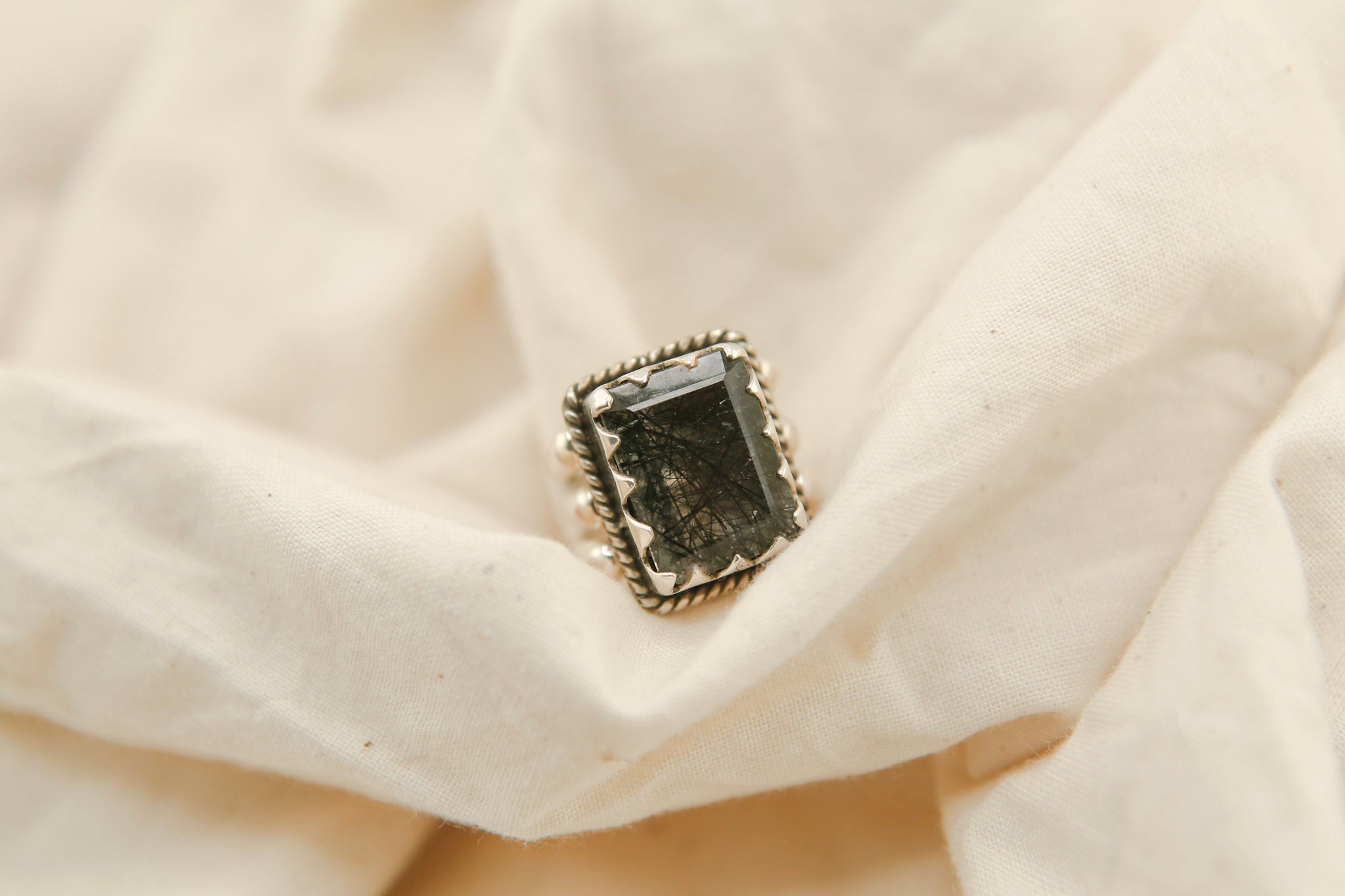 Mixed Stone | Triple Band Sterling Silver