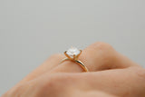 Vintage 2ct Moissanite Solitaire Ring
