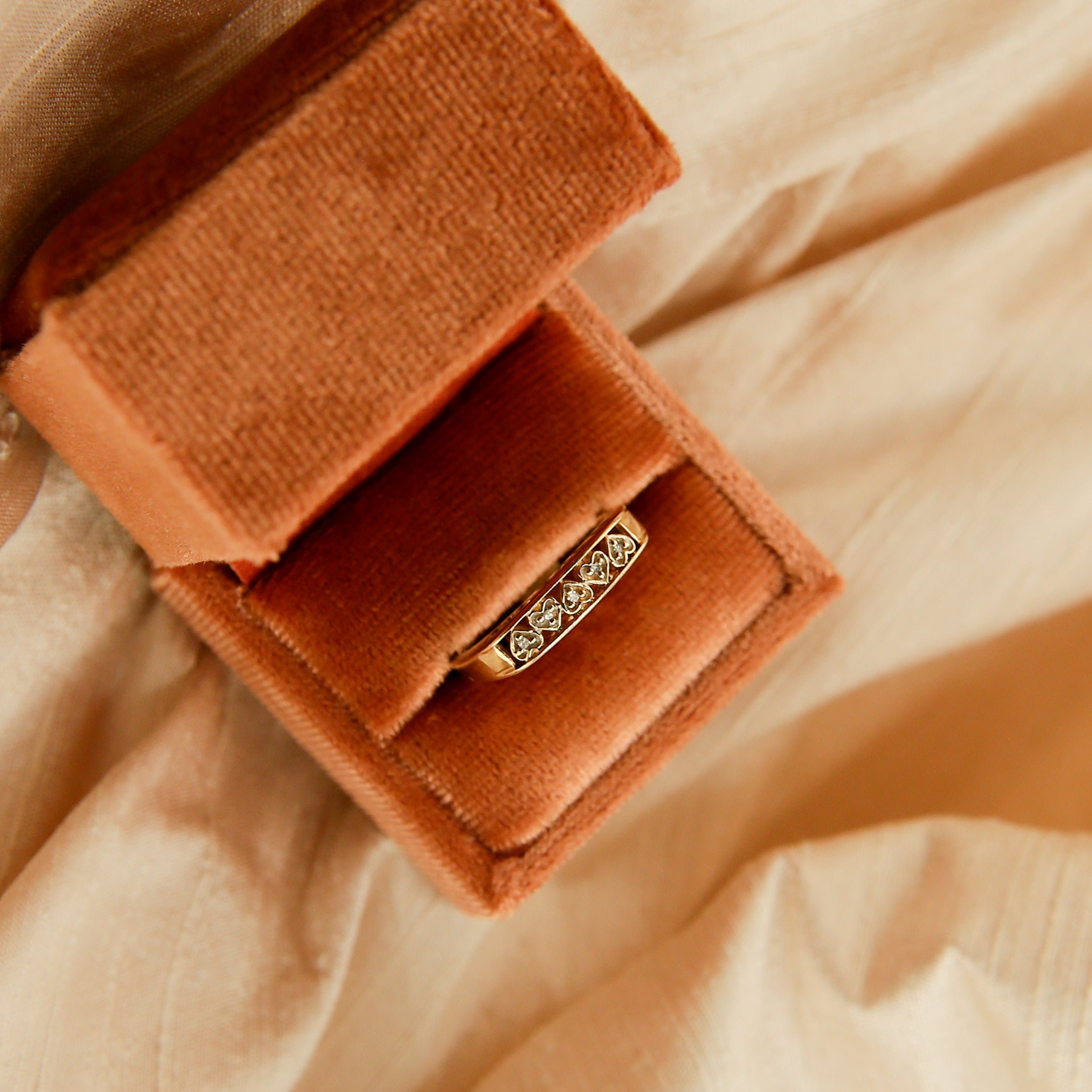 10k "I love you" y2k diamond band | sz 7