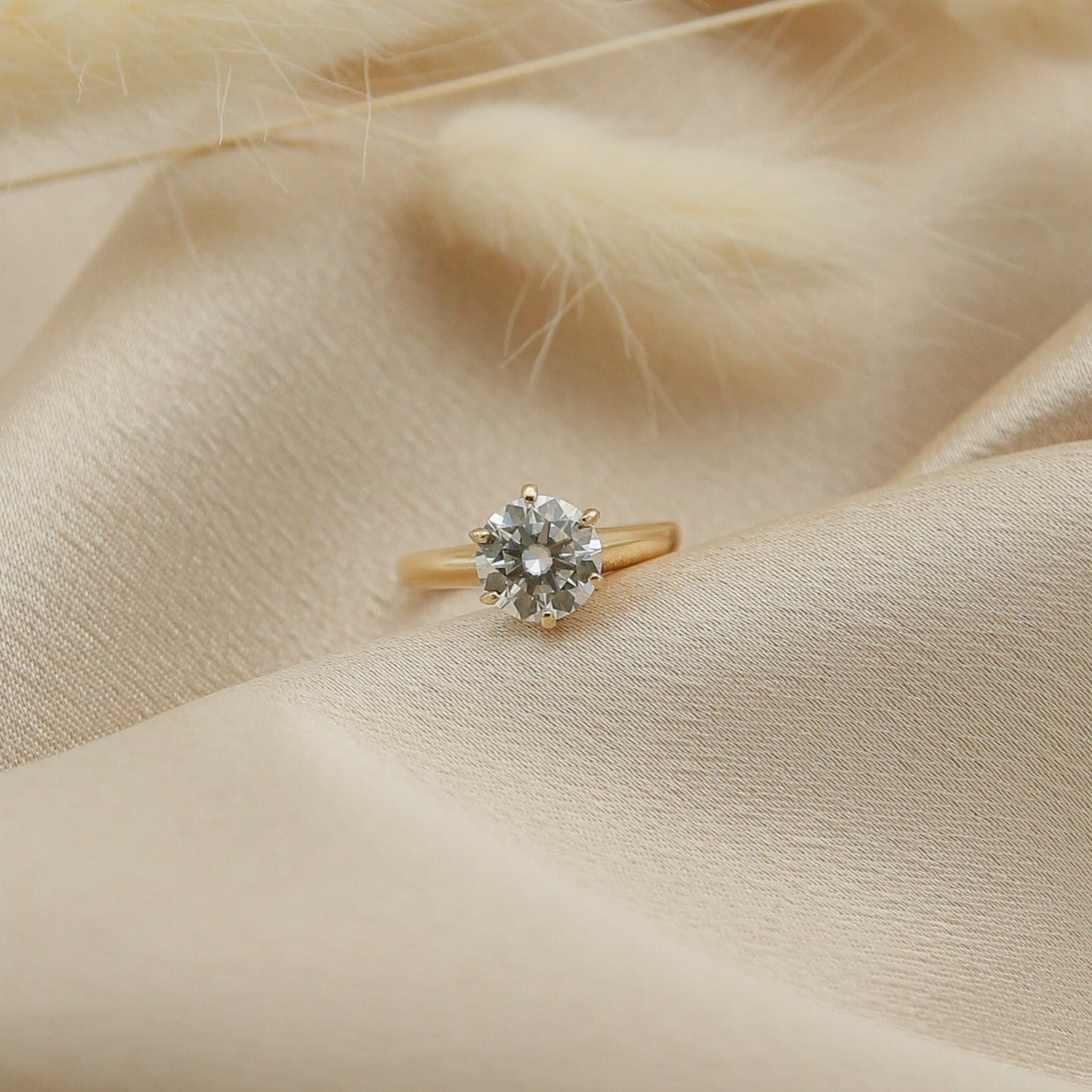 Vintage 1.5 ct Moissanite Solitaire | Sz 5