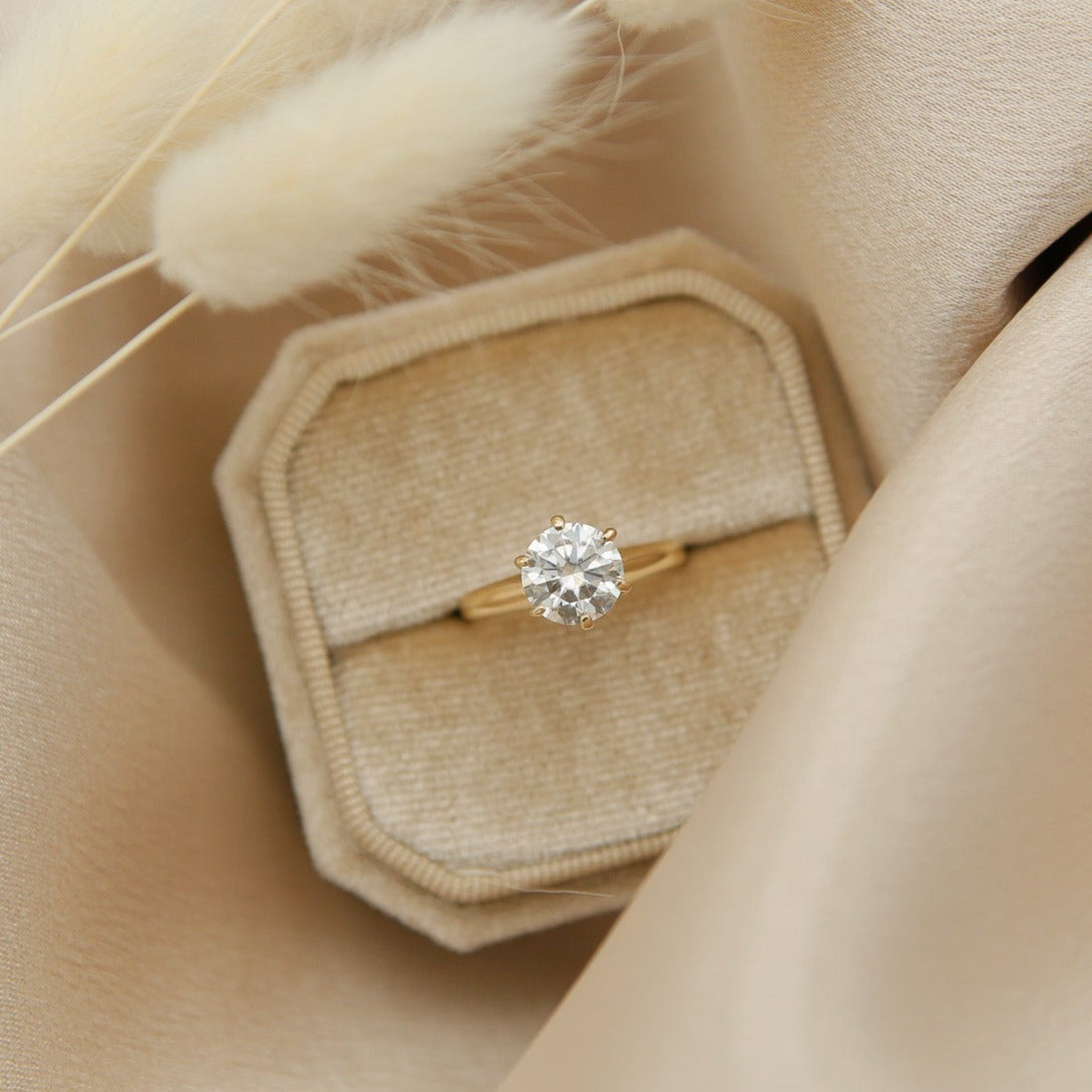 Vintage 1.5 ct Moissanite Solitaire | Sz 5