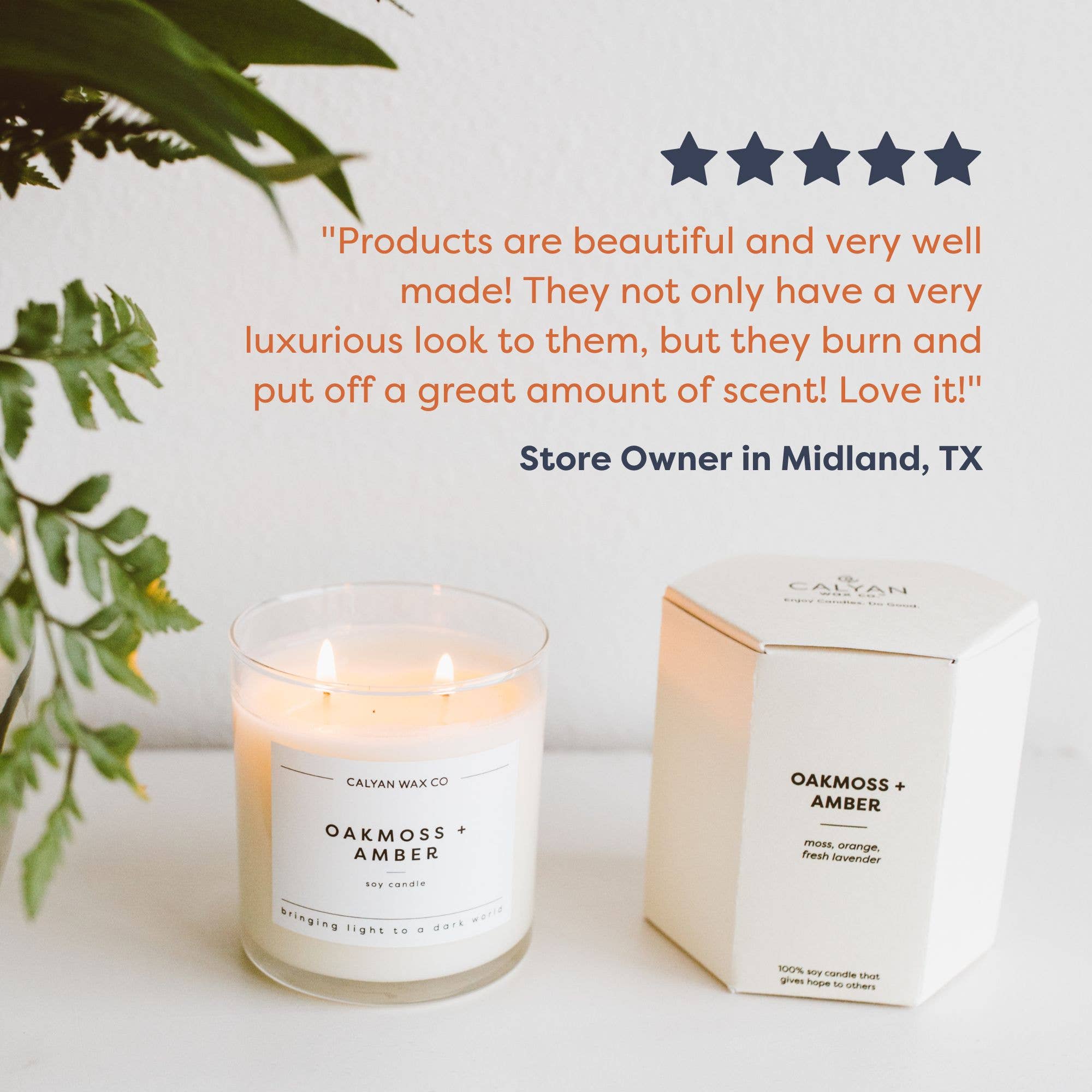 Cedar + Tobacco - Glass Tumbler Soy Candle