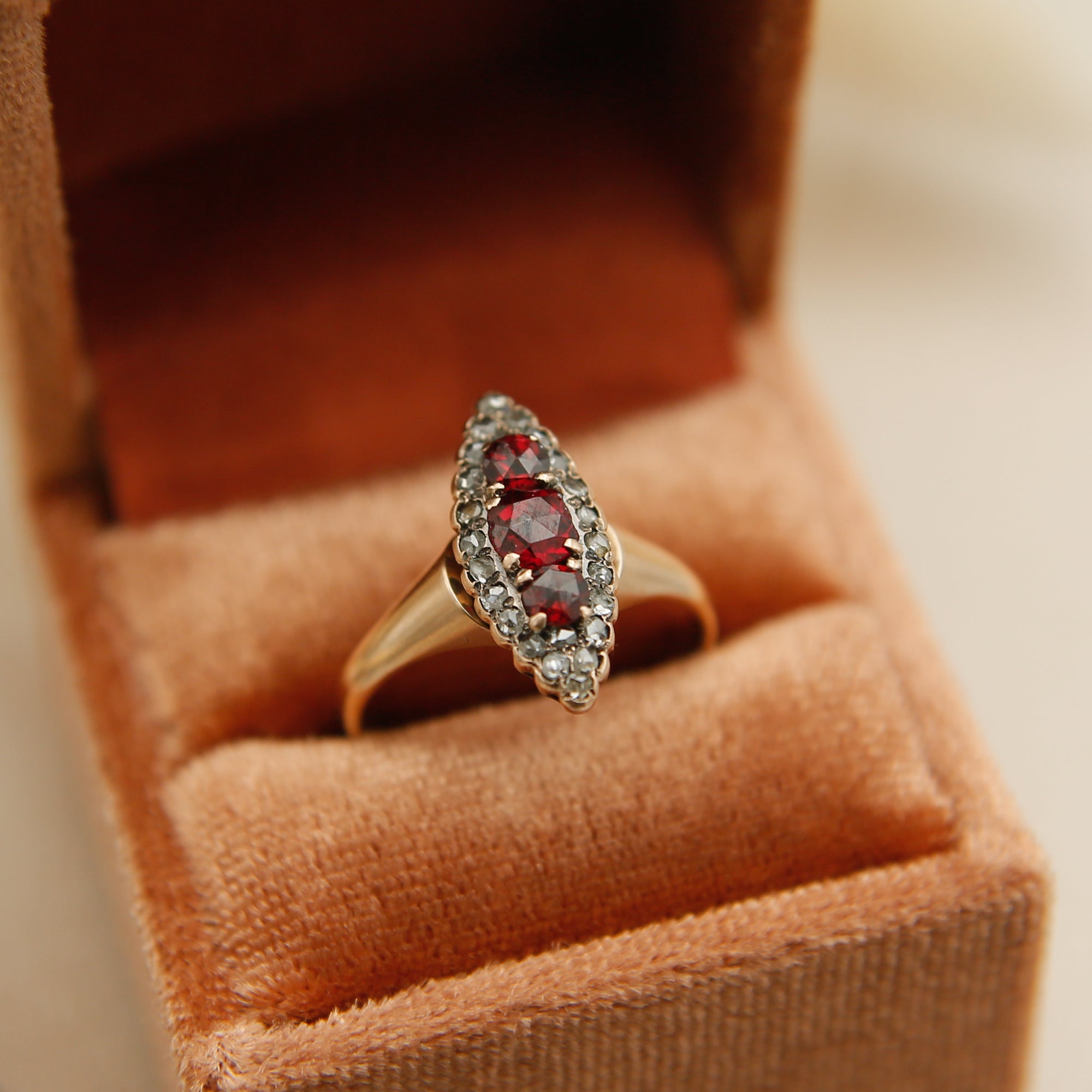 14k Marquise Rosy Ring | Sz 6.5