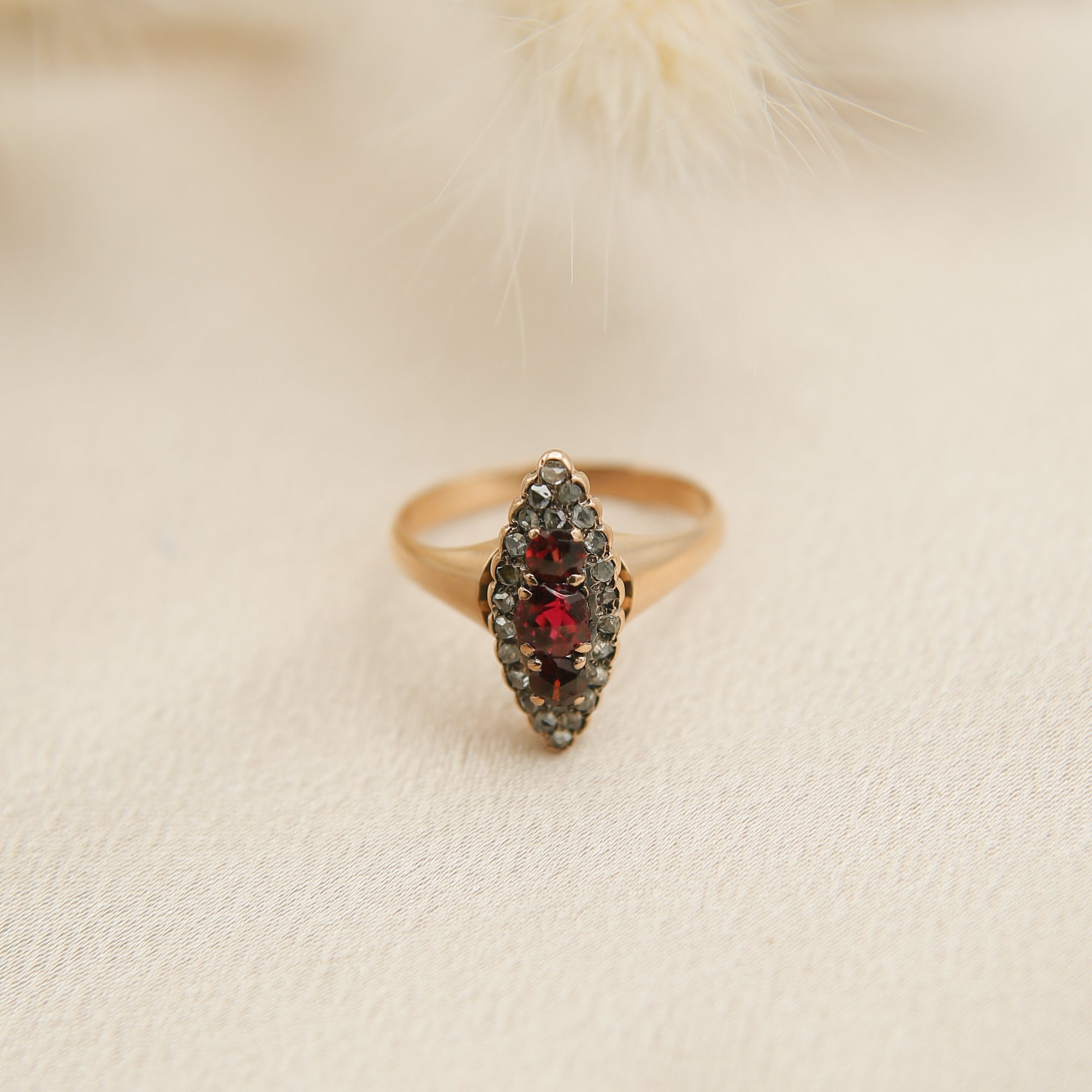 14k Marquise Rosy Ring | Sz 6.5