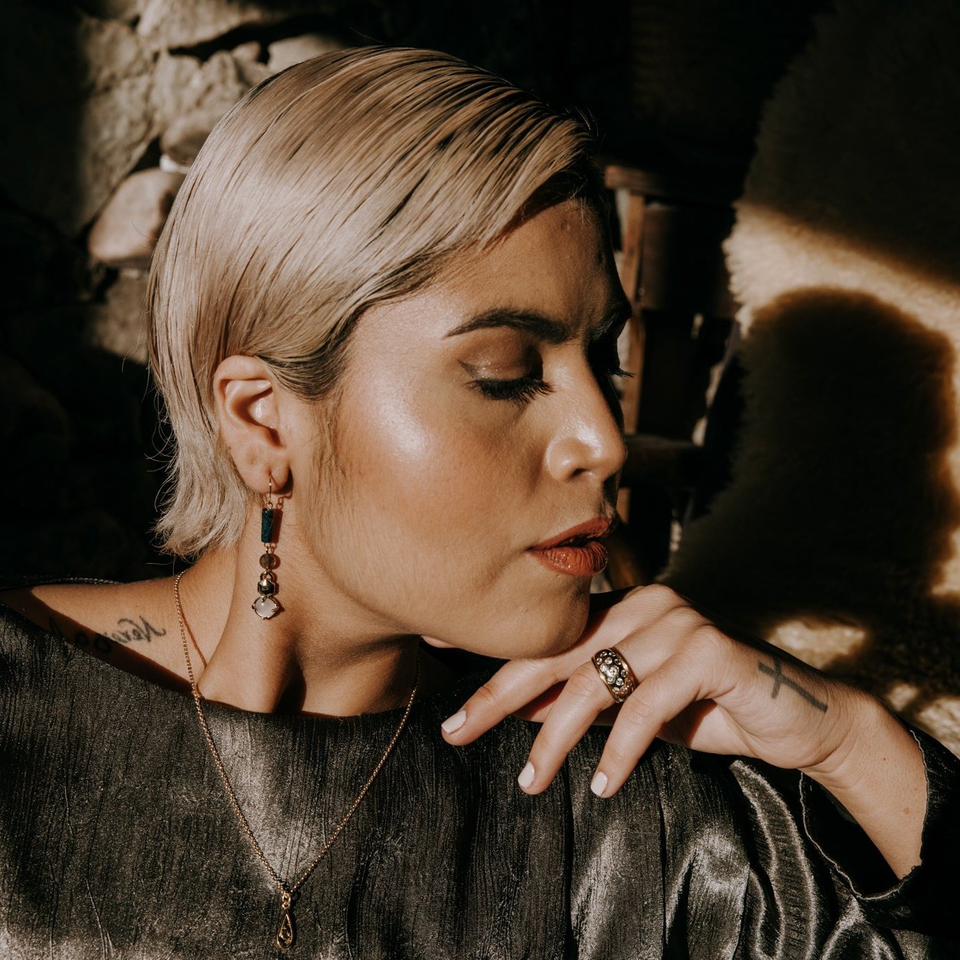 Influencer wearing Cival Collective Jewelry