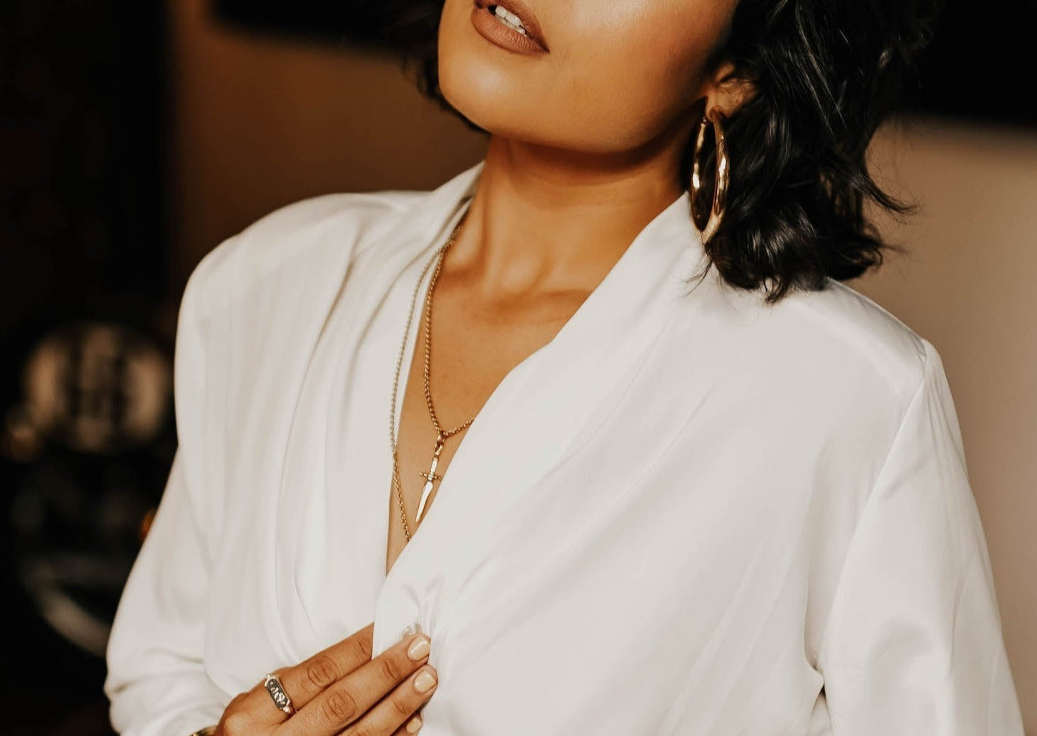 Marceline Necklace | Brass