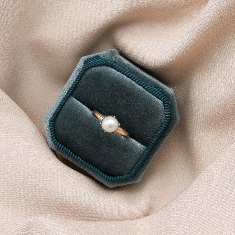 1930's 10k Natural Pearl Ring | Sz 6
