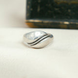 Vintage Wave Sterling Silver Ring | Sz 6.75