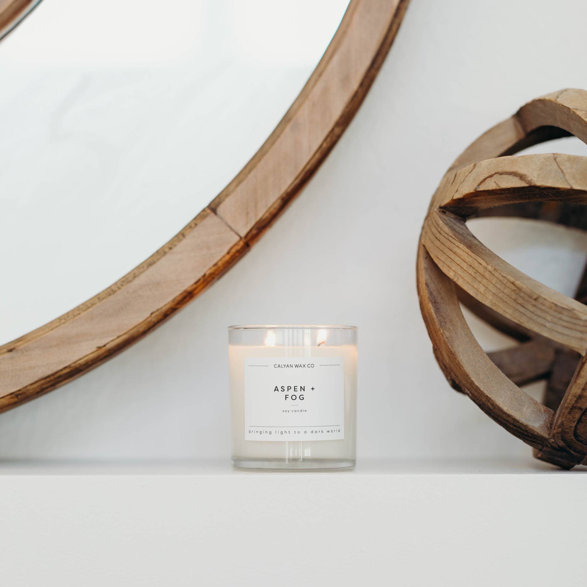 Aspen + Fog - Glass Tumbler Soy Candle