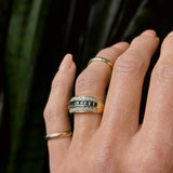 Adjustable 14k gold fill midi rings handmade by Milwaukee jewelry design studio Cival collective