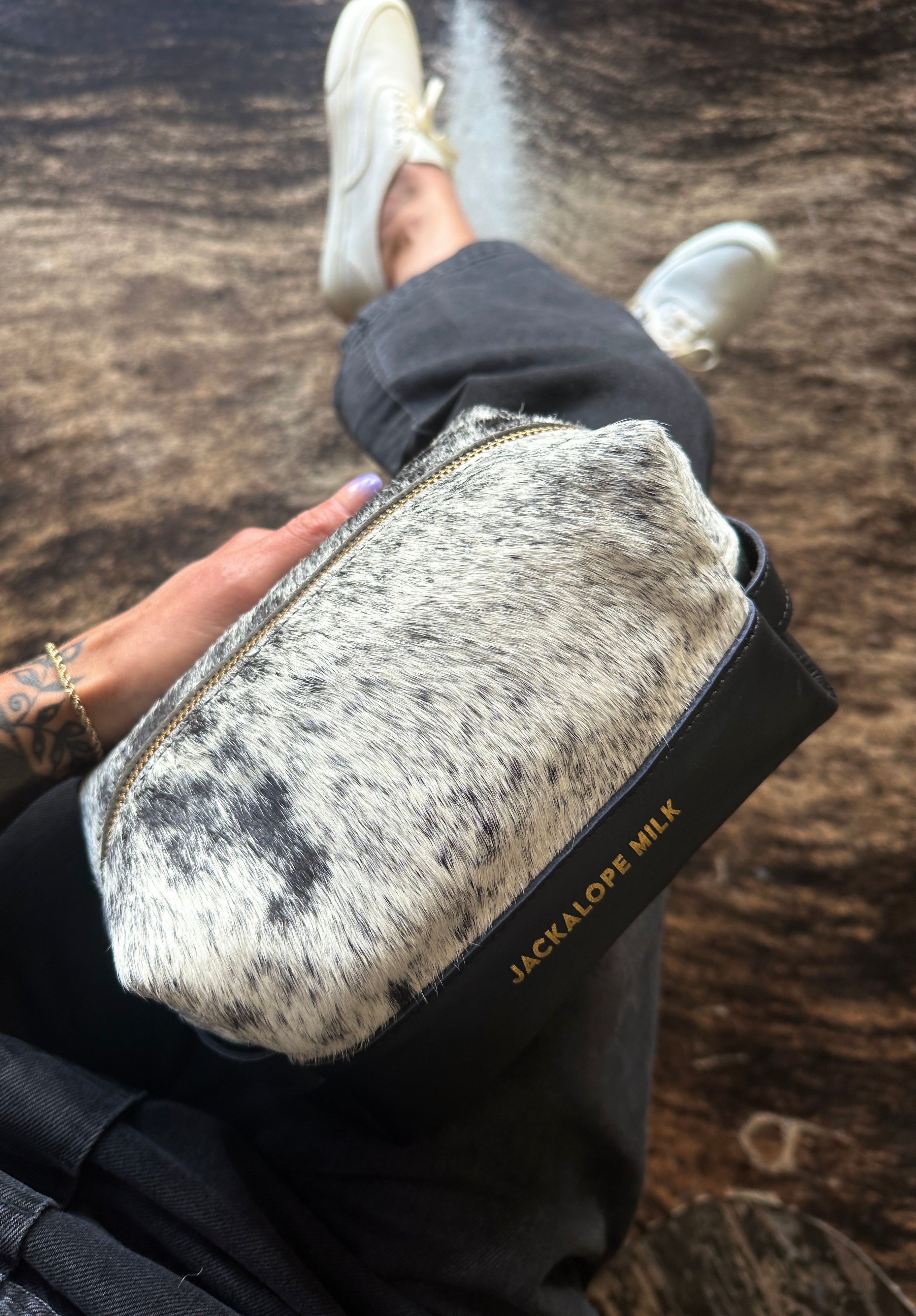 Leather & Hide Dopp Kit |  Jackalope Milk