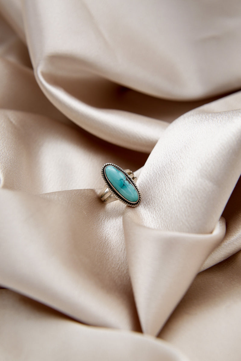 Sterling Silver Turquoise Ring | Sz 7