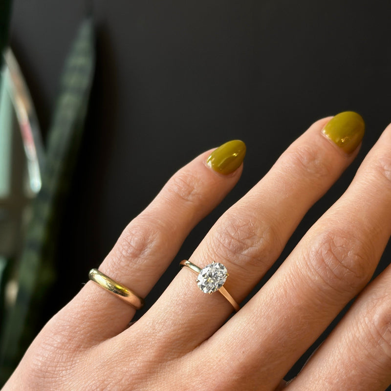 1.5ct yellow gold engagement ring by Cival Collective a Milwaukee jewelry design company making custom fine jewelry, semi precious gemstone jewelry and handmade accessories 