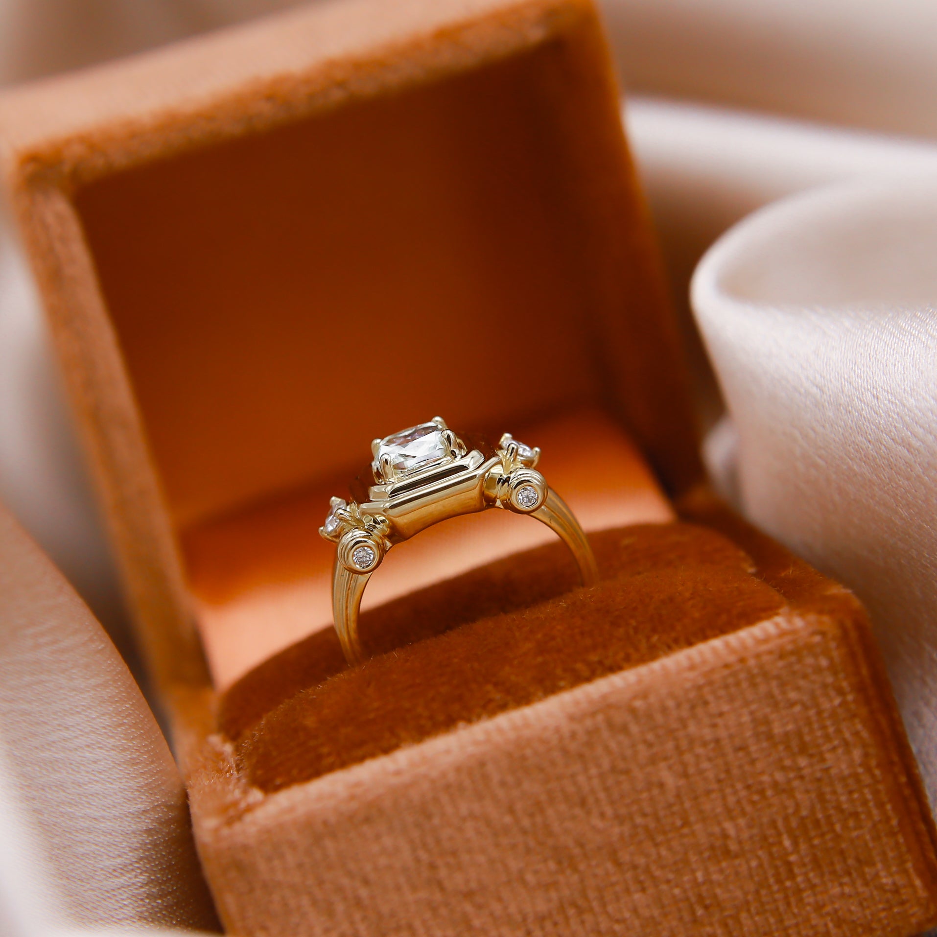 Diana 14K Engagement Tank Ring | Palacio for Cival