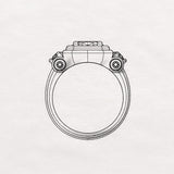 Diana 14K Engagement Tank Ring | Palacio for Cival