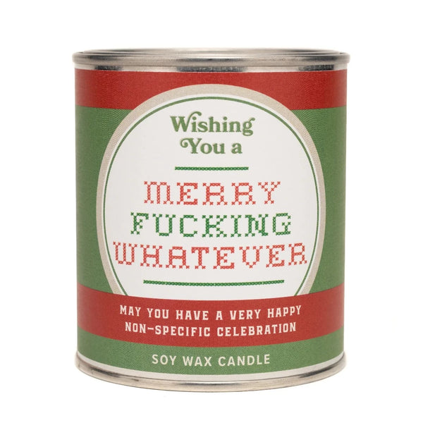 MERRY F***ING WHATEVER CANDLE | Whiskey River Soap Co.