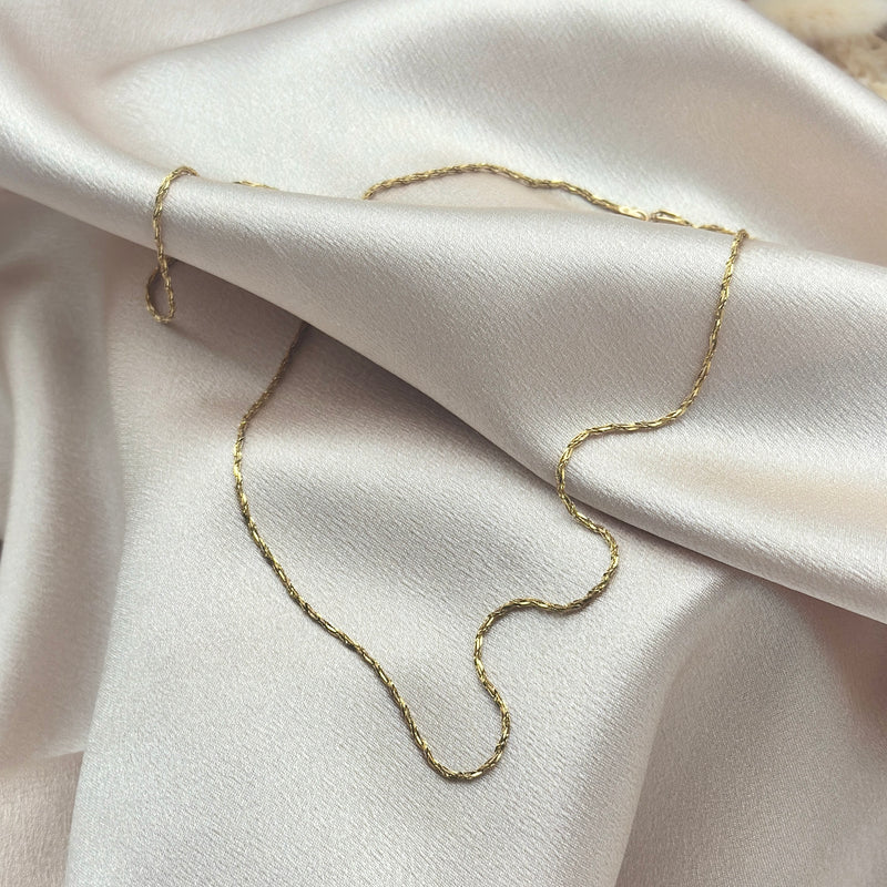 Vintage 14k yellow gold Italian rope chain by cival jewelry shop in Milwaukee WI