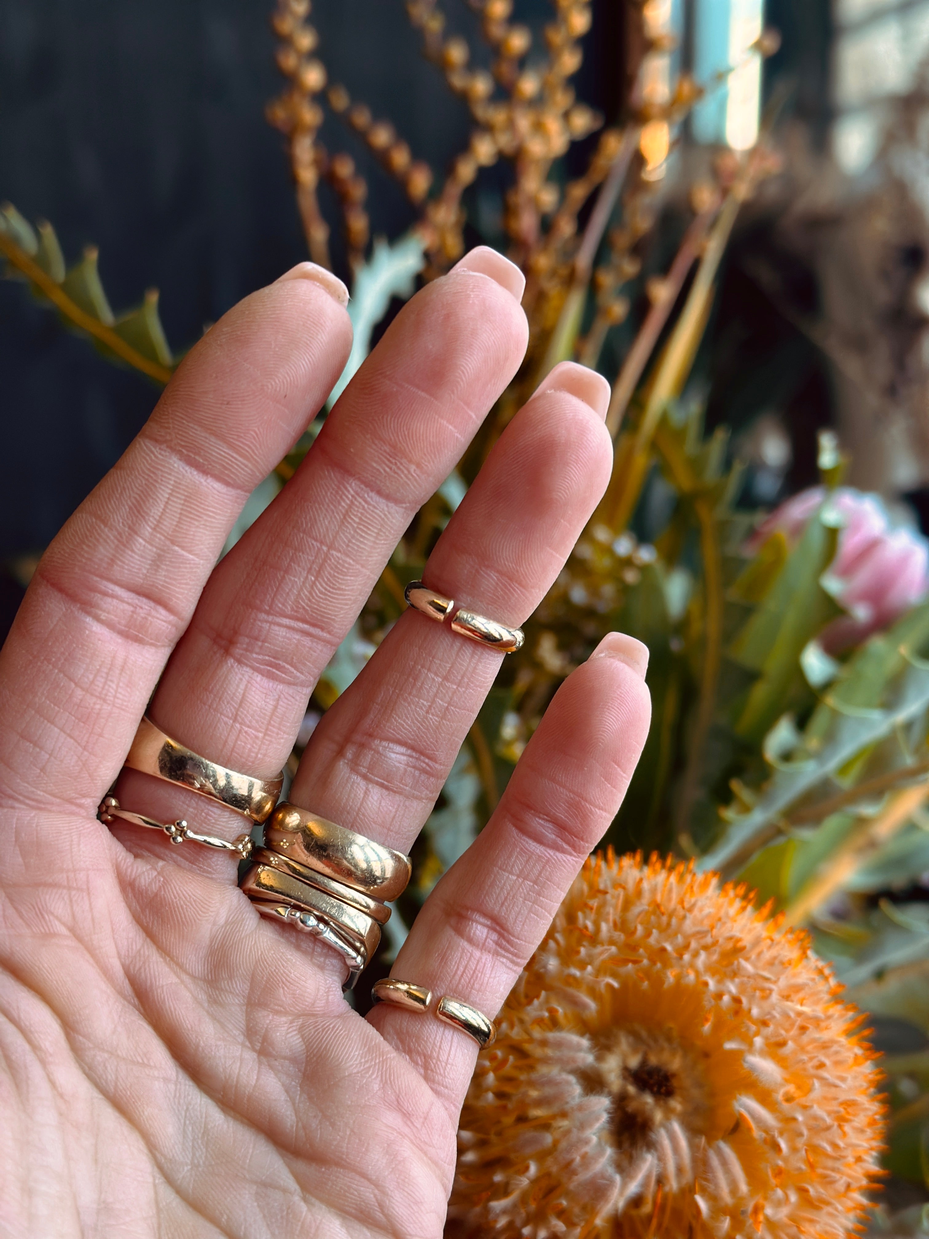 Adjustable Gold Fill Midi Ring