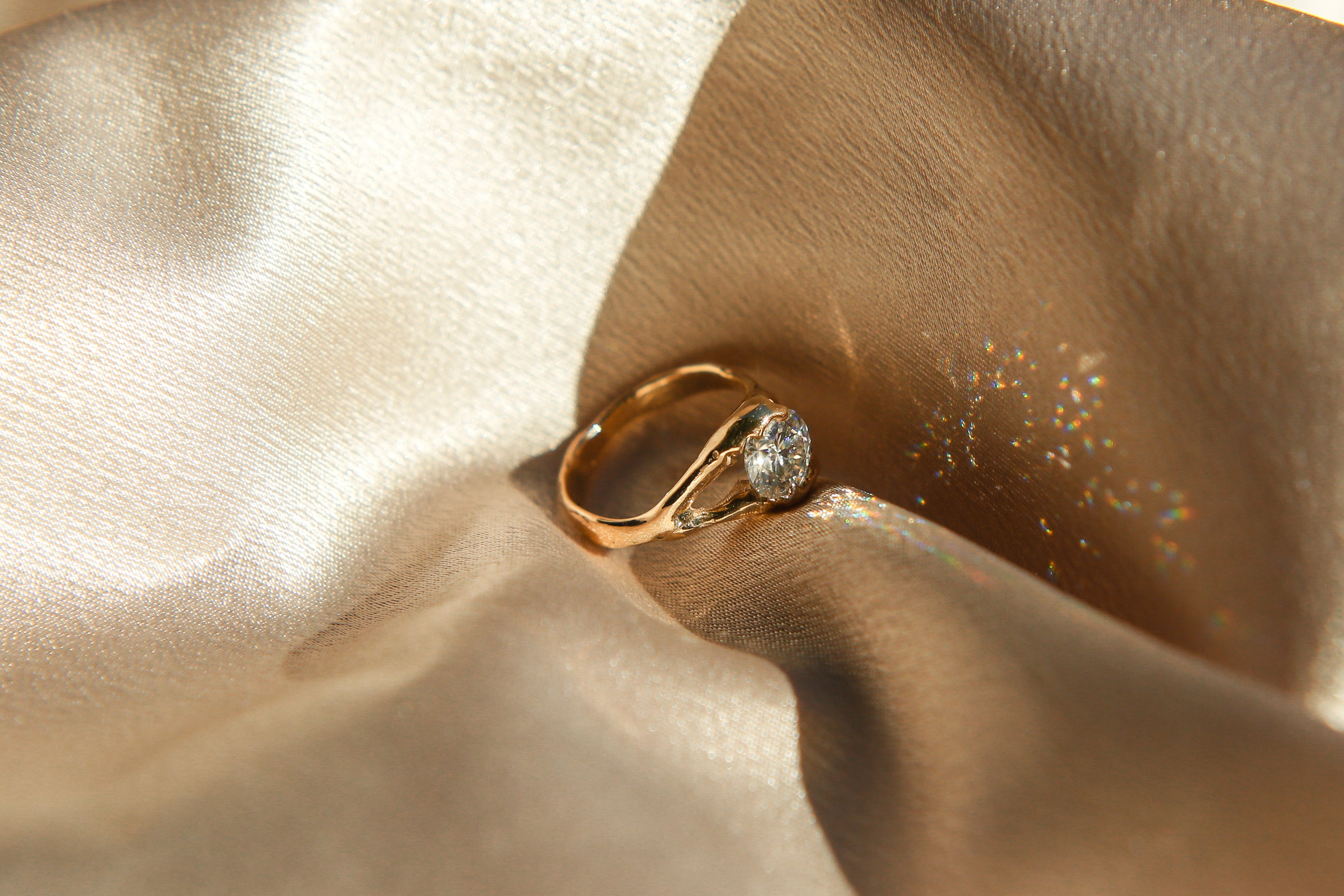 1.5ct Moissanite Freeform LL for Cival| sz 6.5