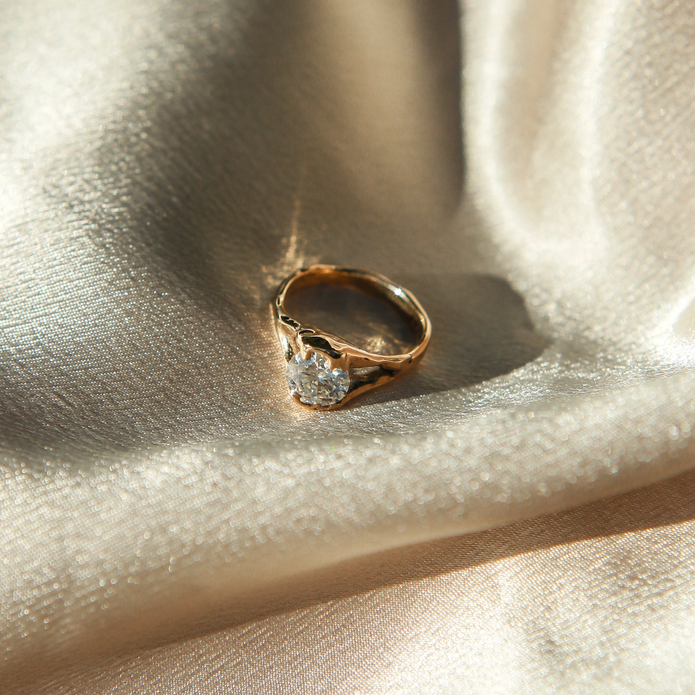 1.5ct Moissanite Freeform LL for Cival| sz 6.5