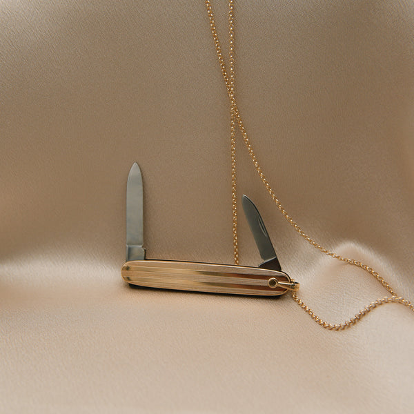 Antique 1920's Pocket Knife Necklace
