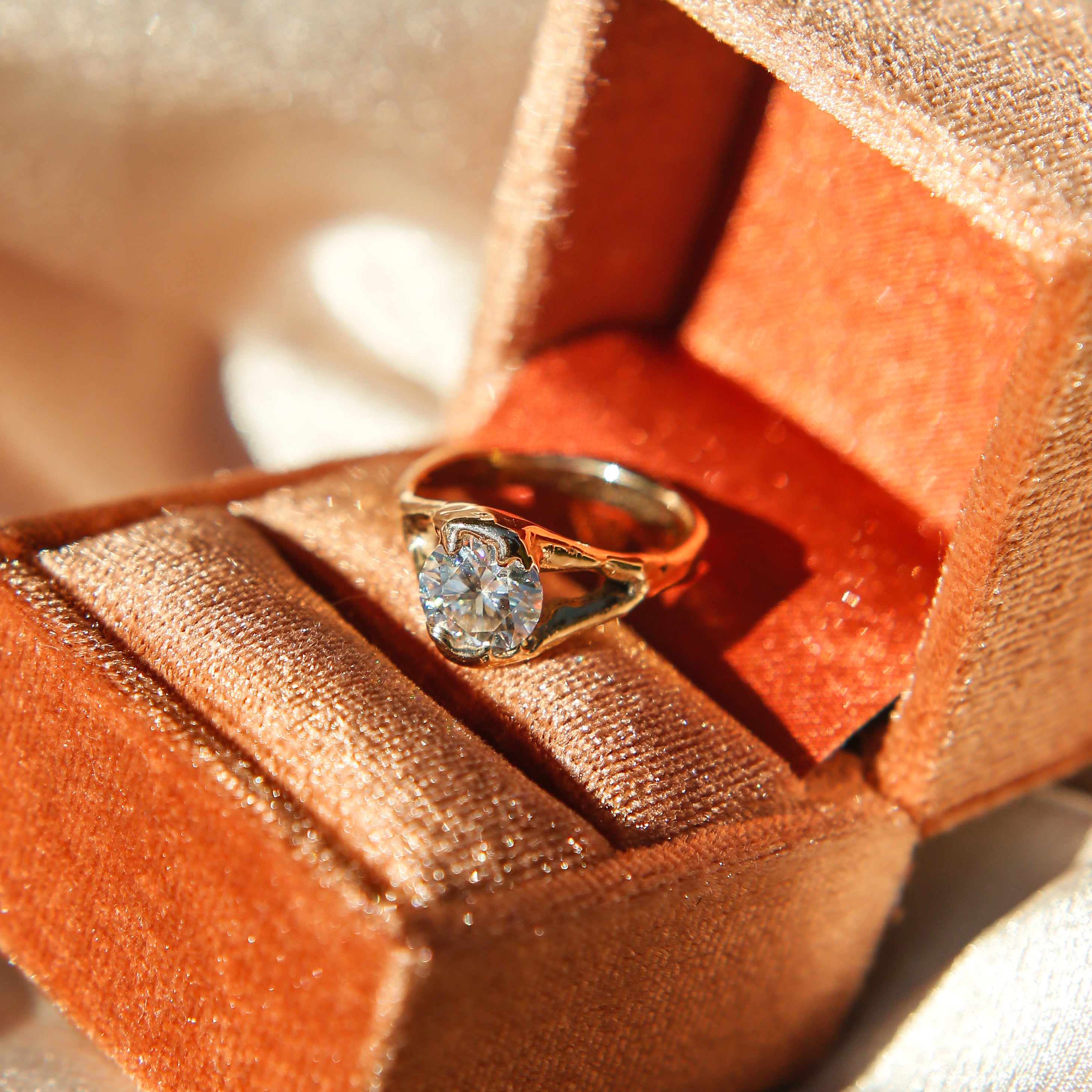 1.5ct Moissanite Freeform LL for Cival| sz 6.5