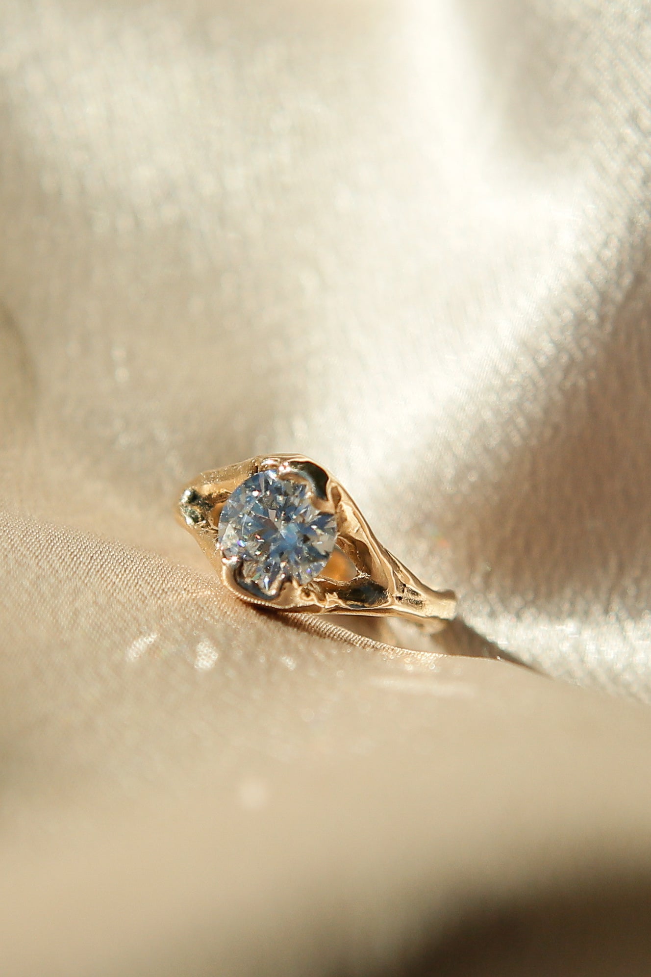 1.5ct Moissanite Freeform LL for Cival| sz 6.5