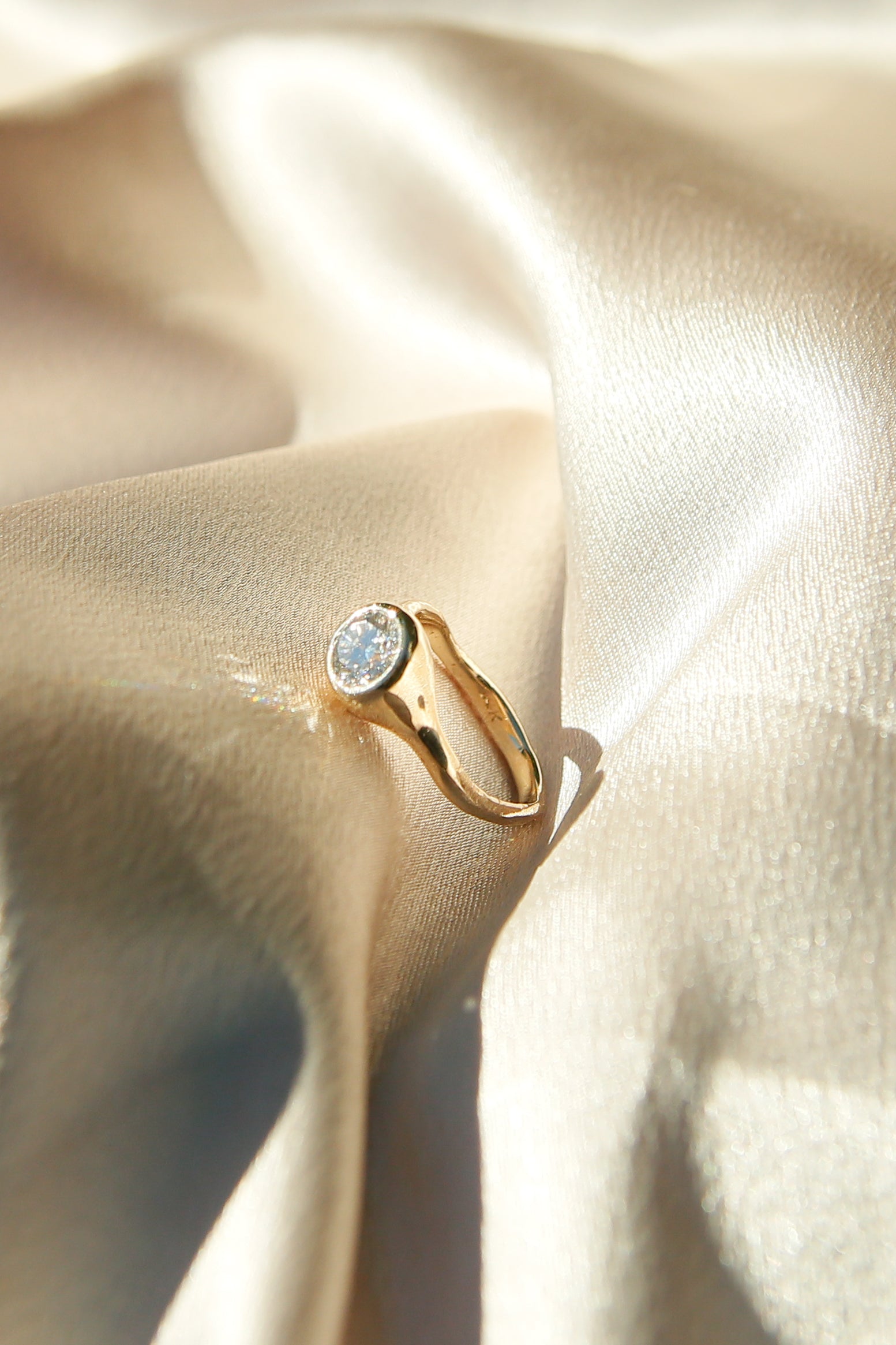 1.5ct Moissanite Bezel Set LL for Cival| sz 6.5