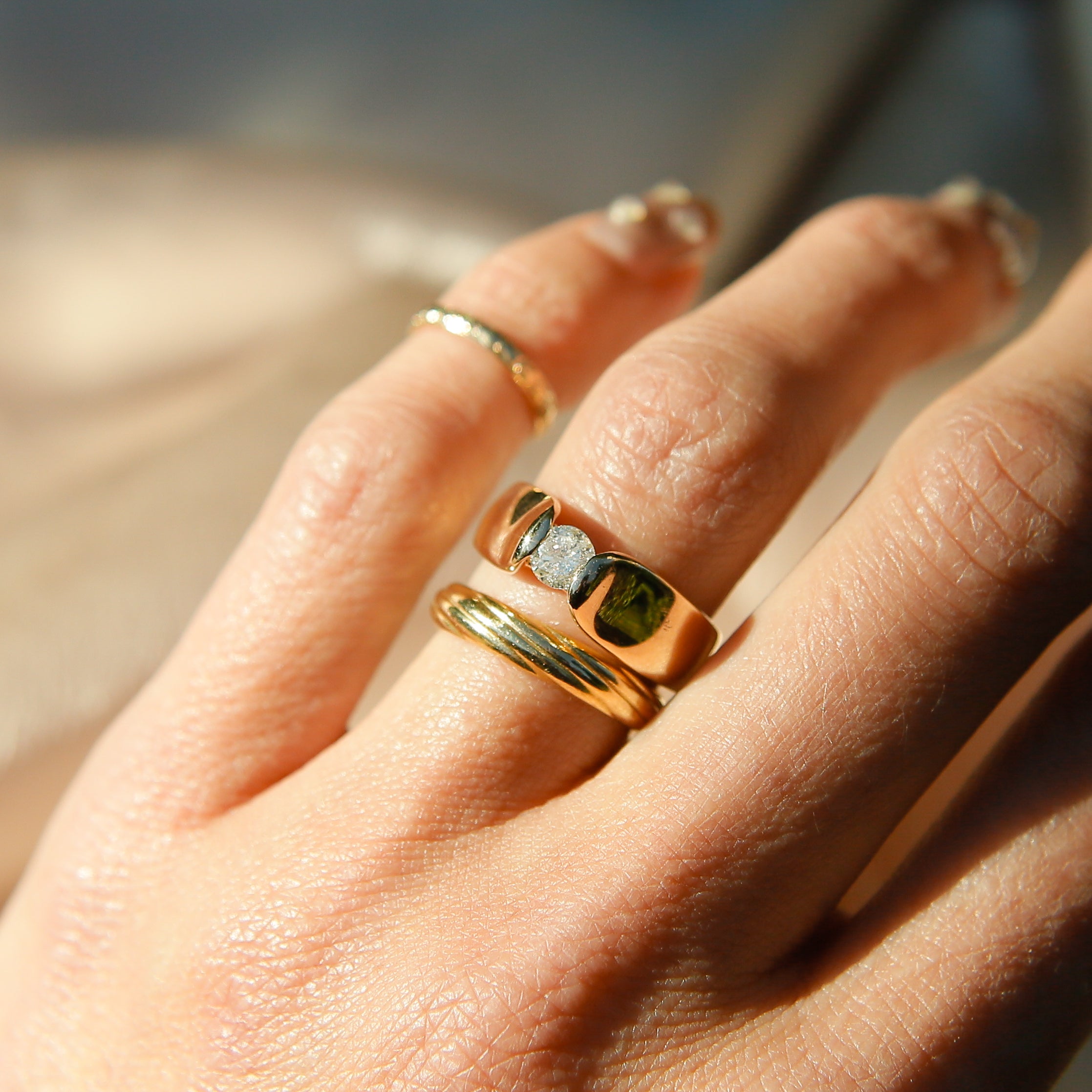 Modern Bar Set Solitaire | sz 6.5