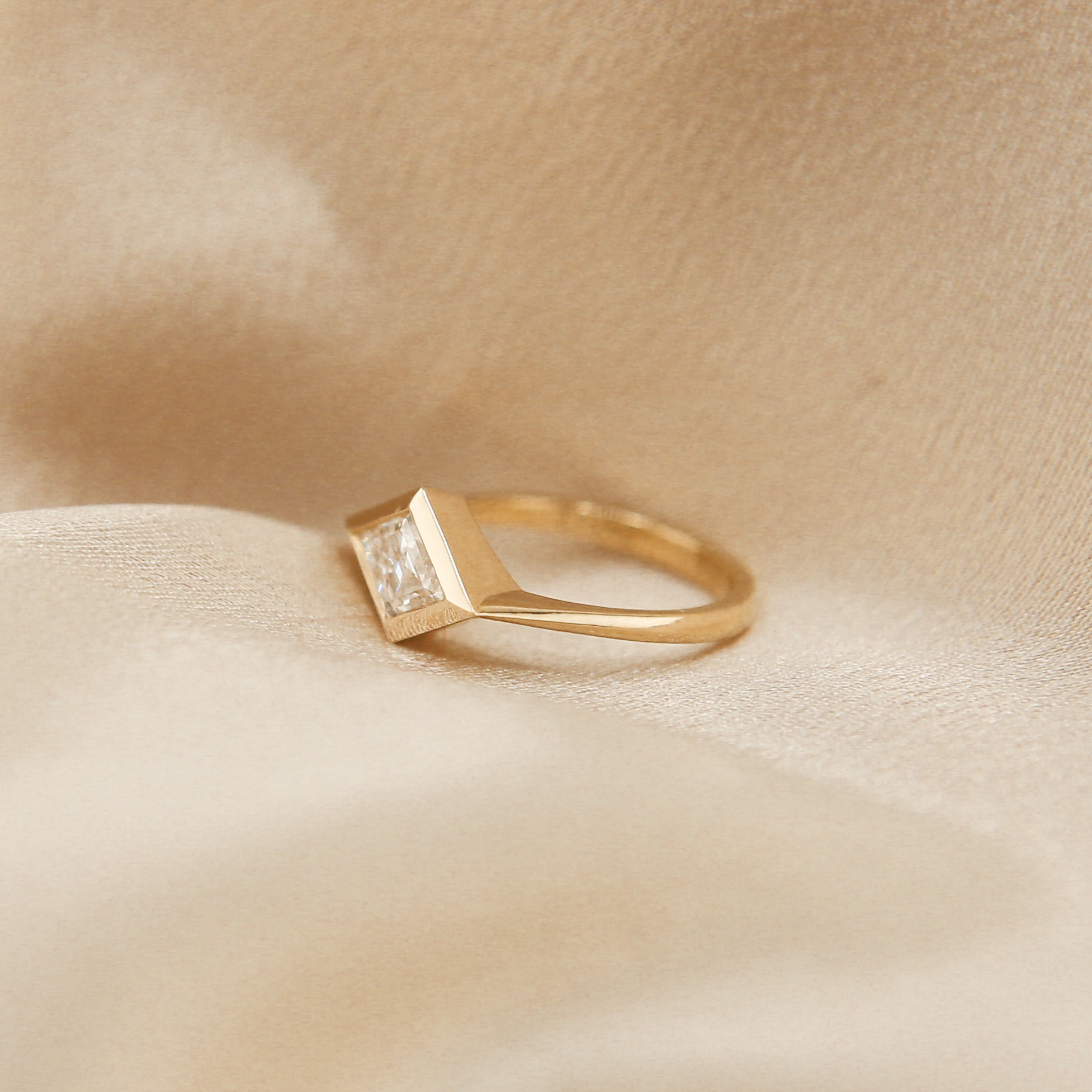 1ct Lozenge Joey 14k | sz 6
