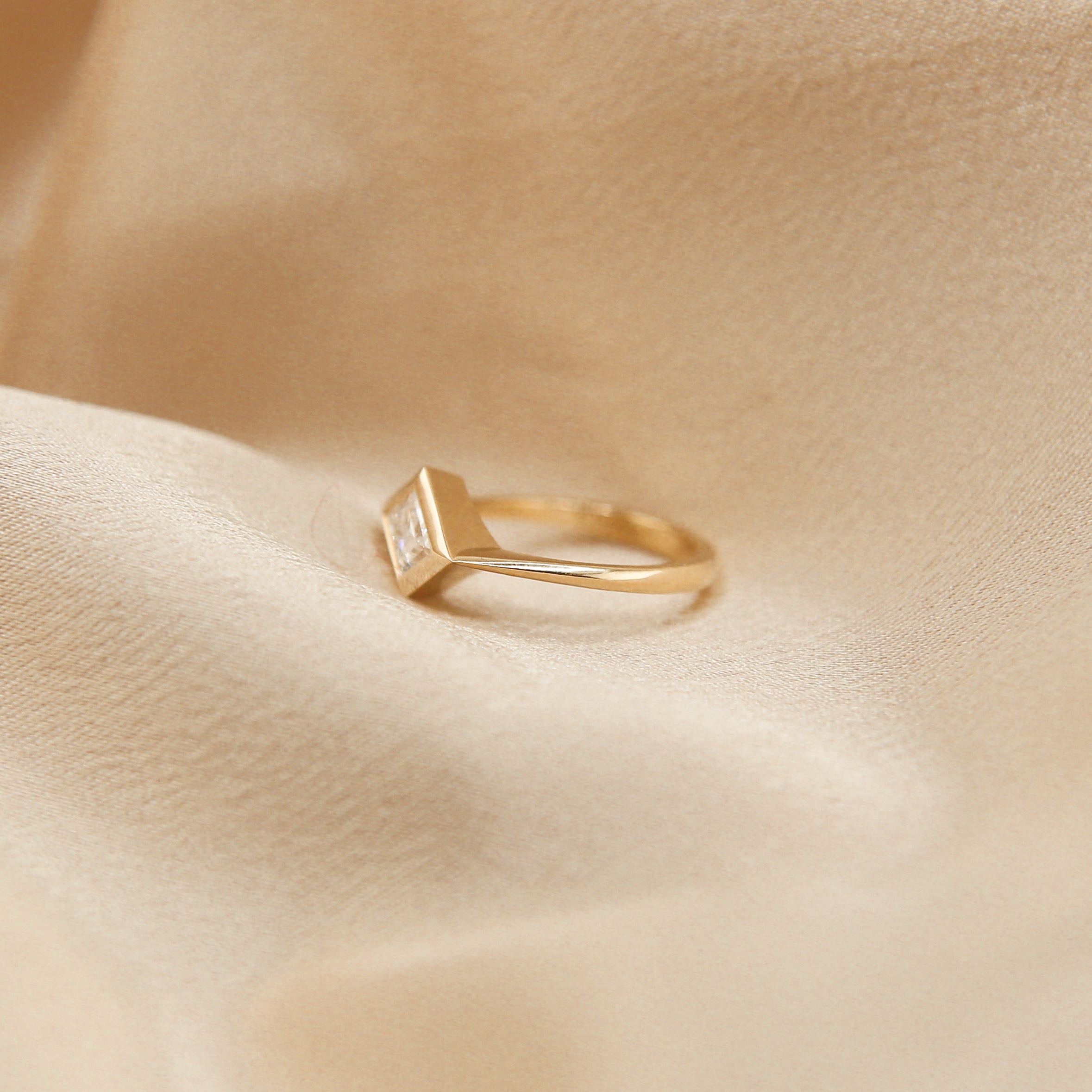 1ct Lozenge Joey 14k | sz 6