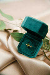 1890s 10k Green Tourmaline Ring | SZ 6