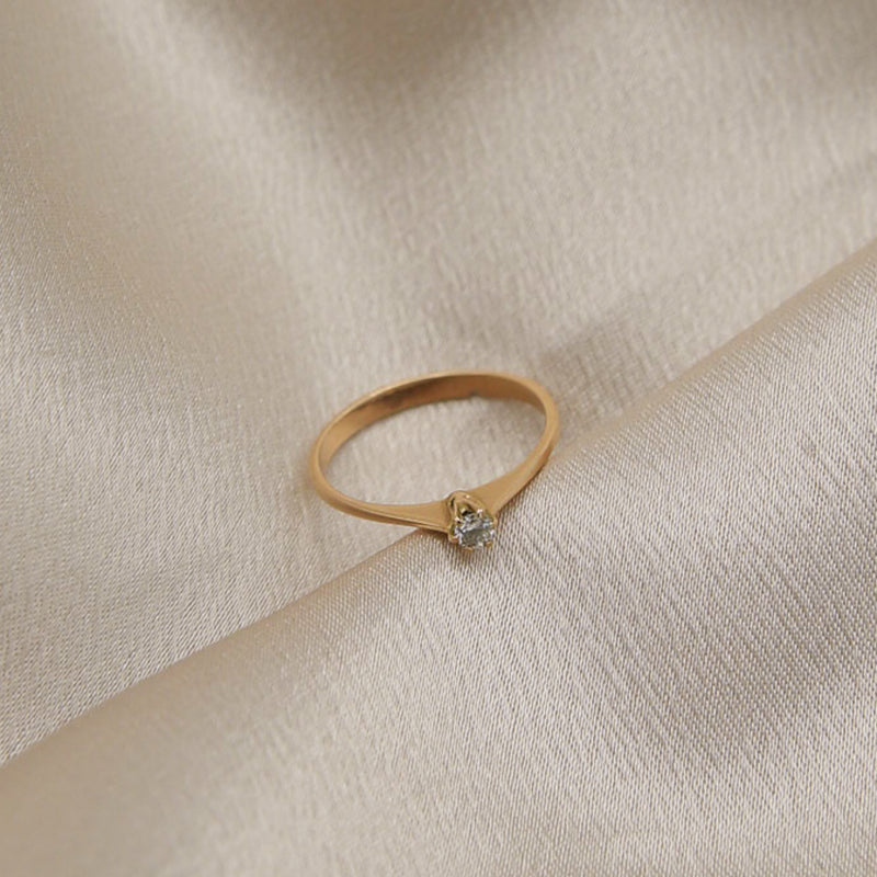 1960's 19k Diamond Ring | Sz 6