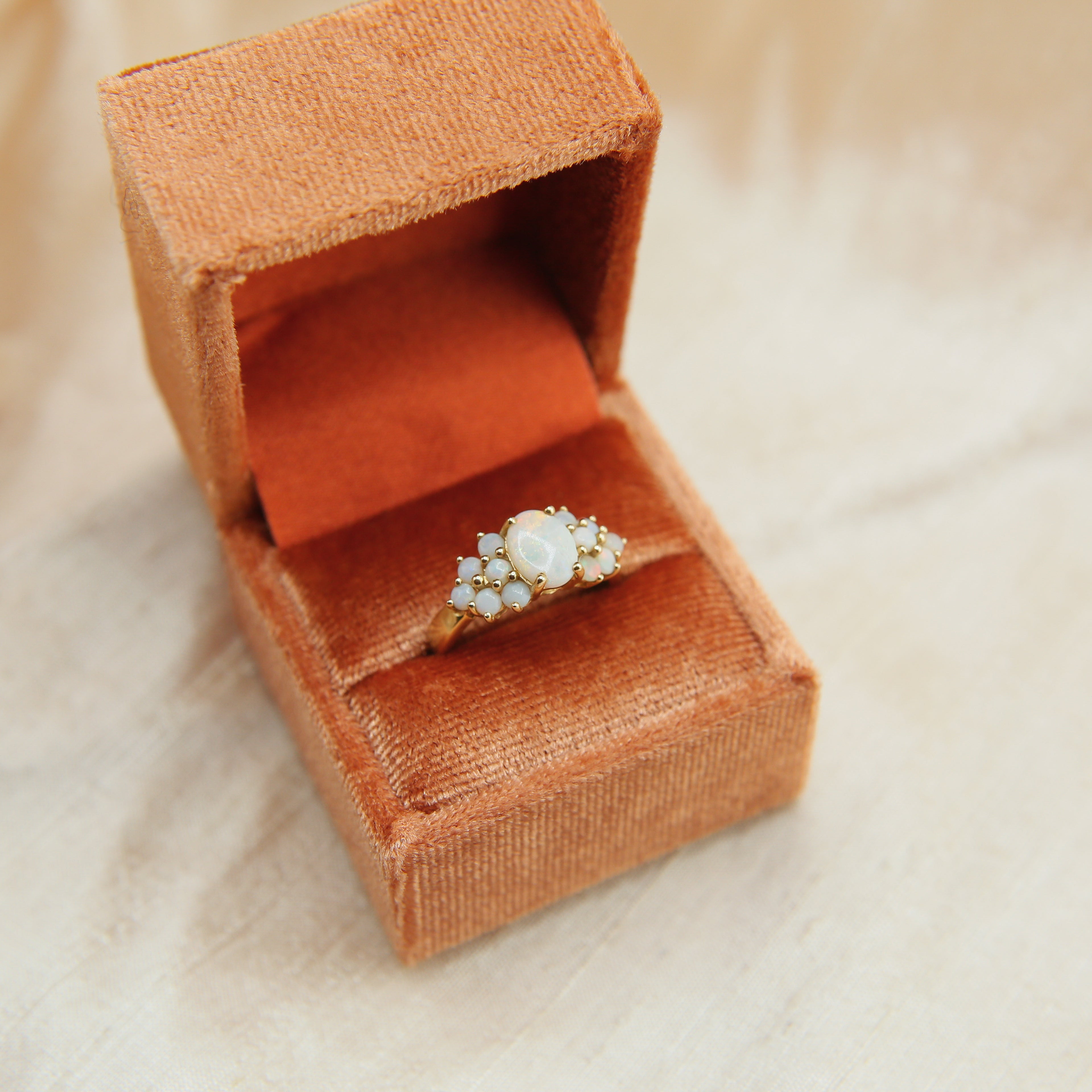 60's Opal Cluster Ring | sz 6