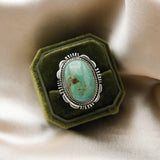 Navajo Turquoise & Sterling Silver Ring | Sz 8.5