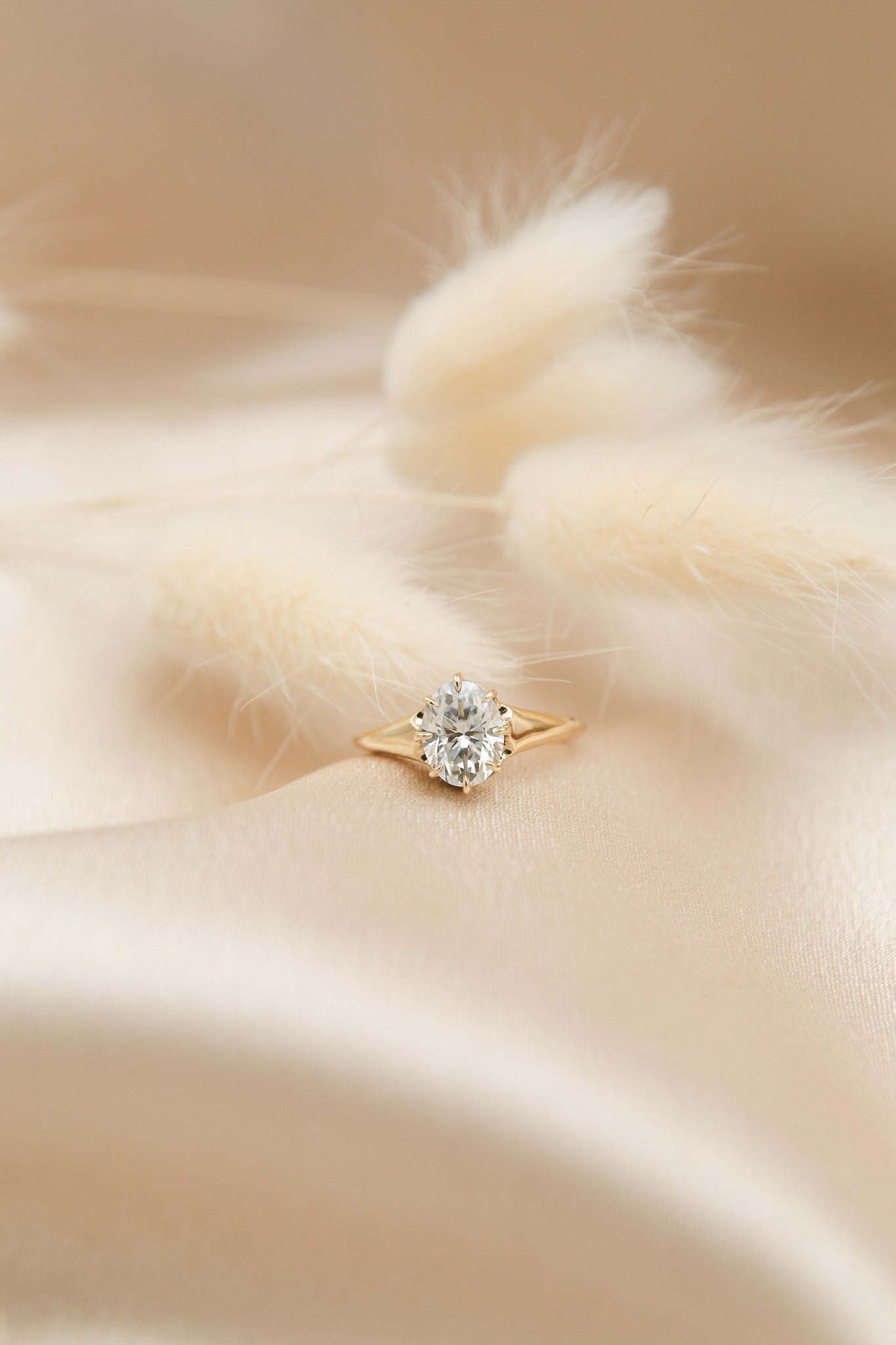 Amelia | 14k 2ct Moissanite Ring