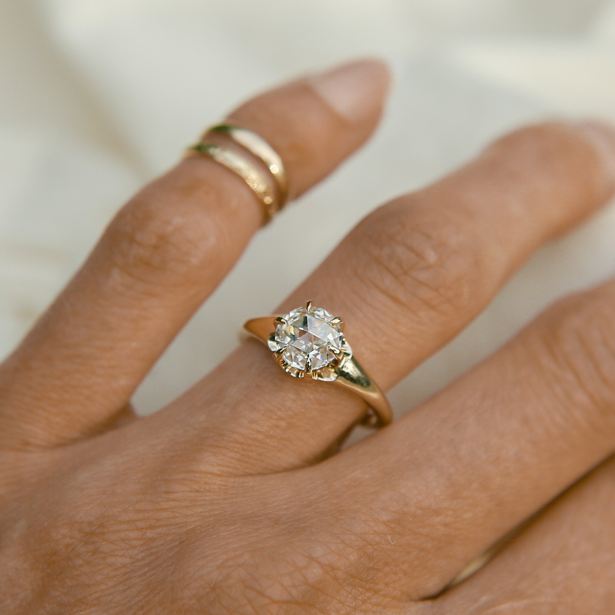 Amelia | 1.5 ct Double Rose Cut Round | sz 8