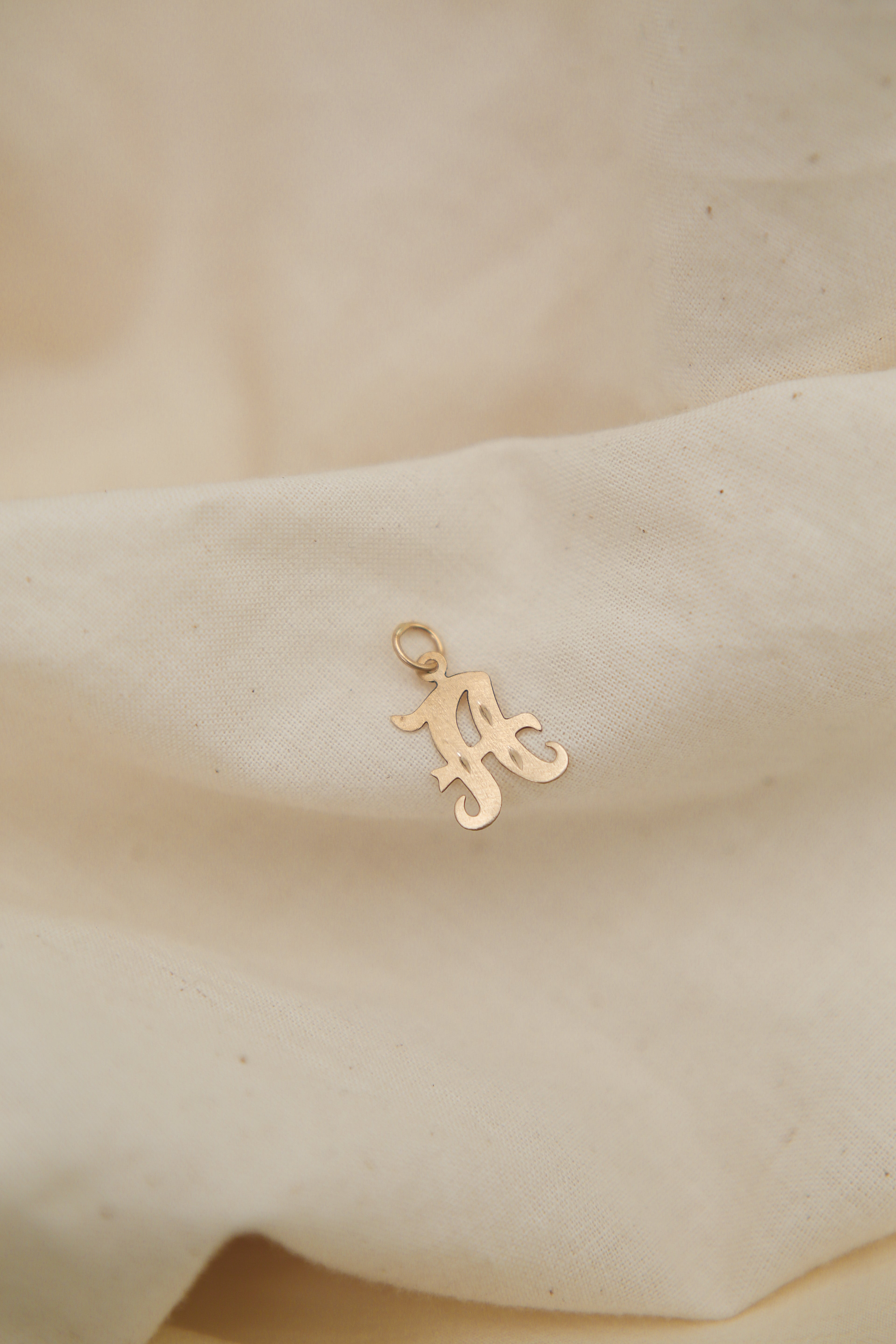 Vintage "A" Letter | Necklace Charm
