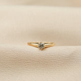 Vintage 6 Prong Solitaire | sz 7.25