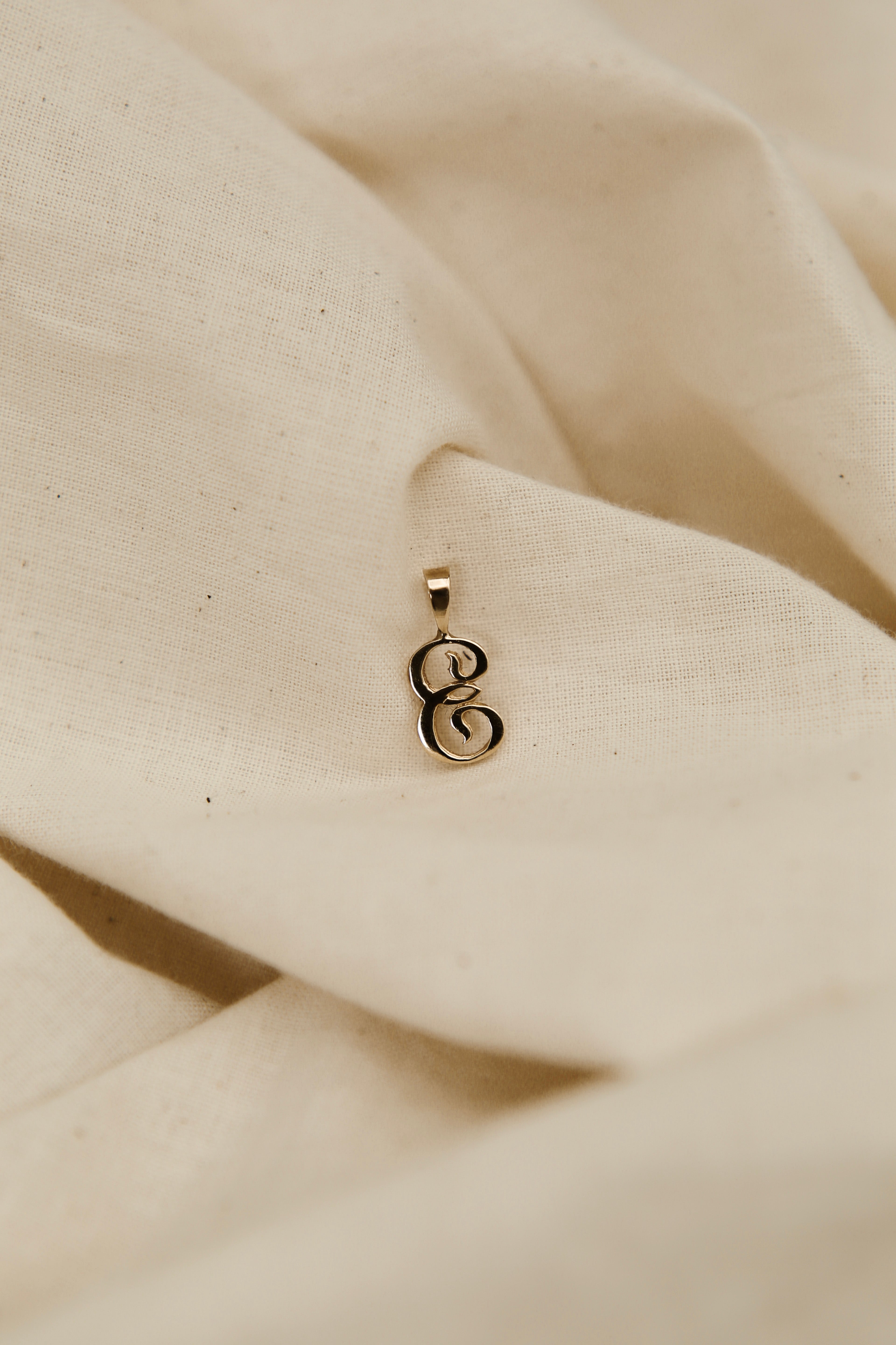 Vintage "E" Letter | Necklace Charm