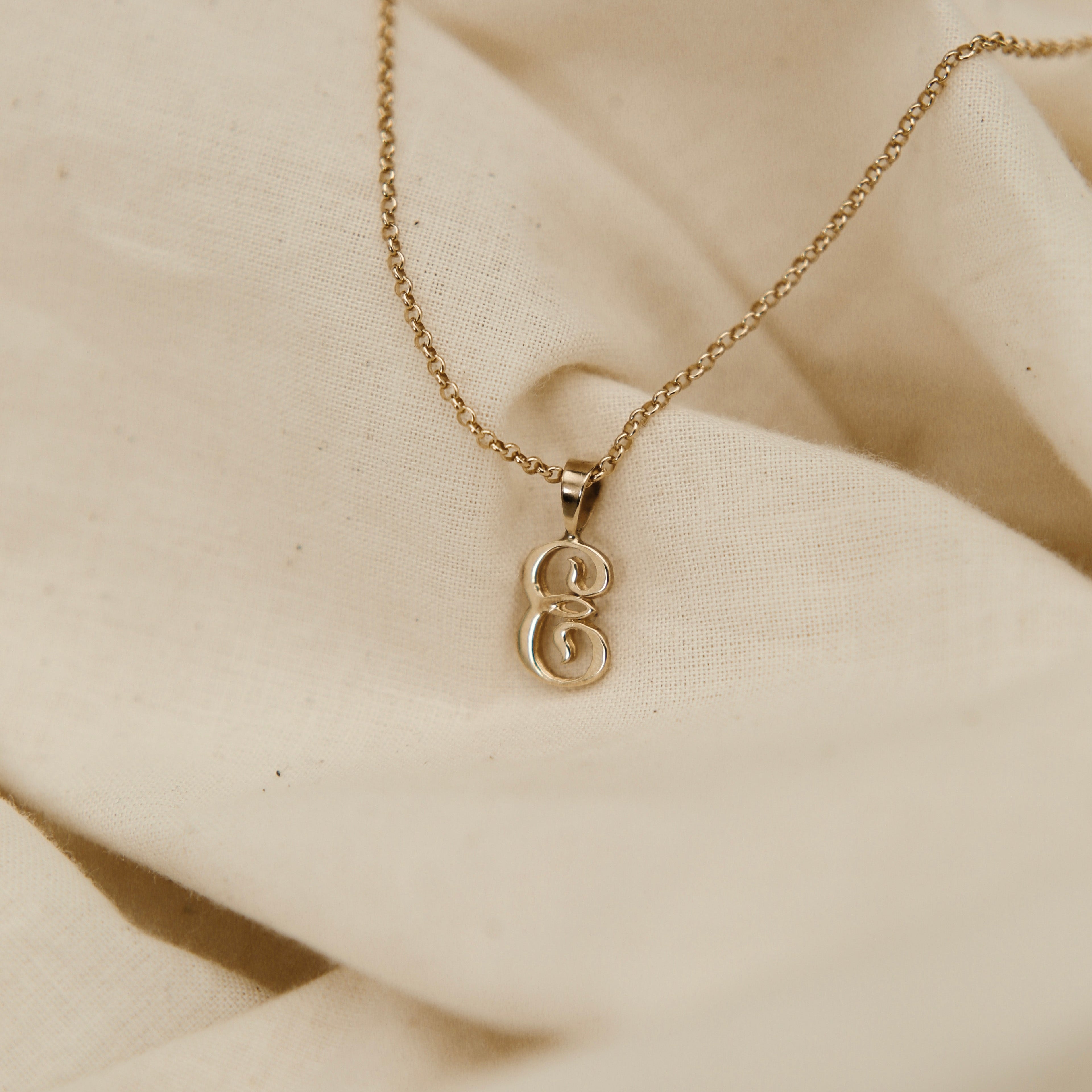 Vintage "E" Letter | Necklace Charm