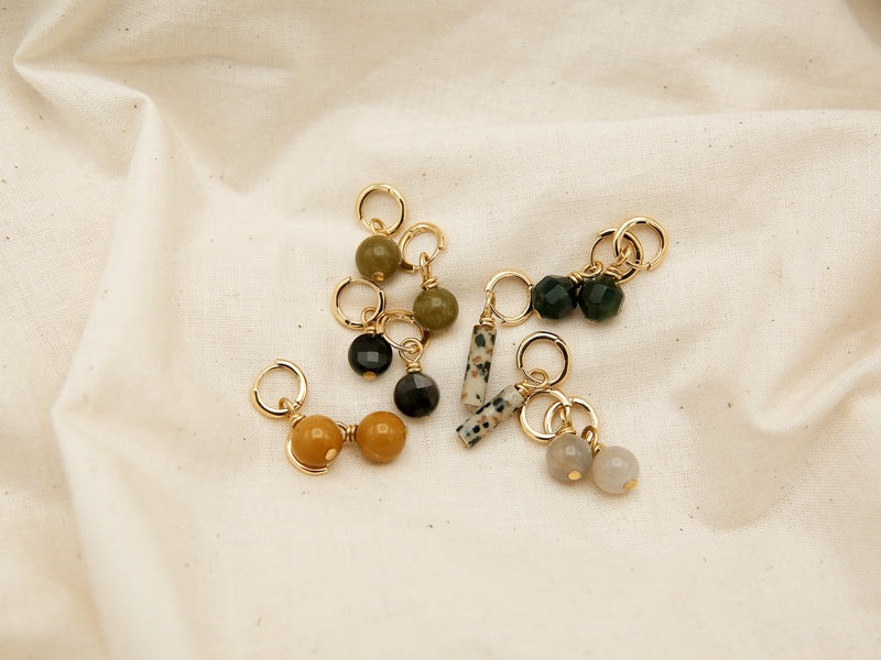 Winter Gemstone Hoops