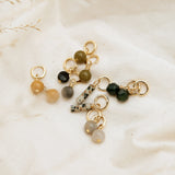 Winter Gemstone Hoops