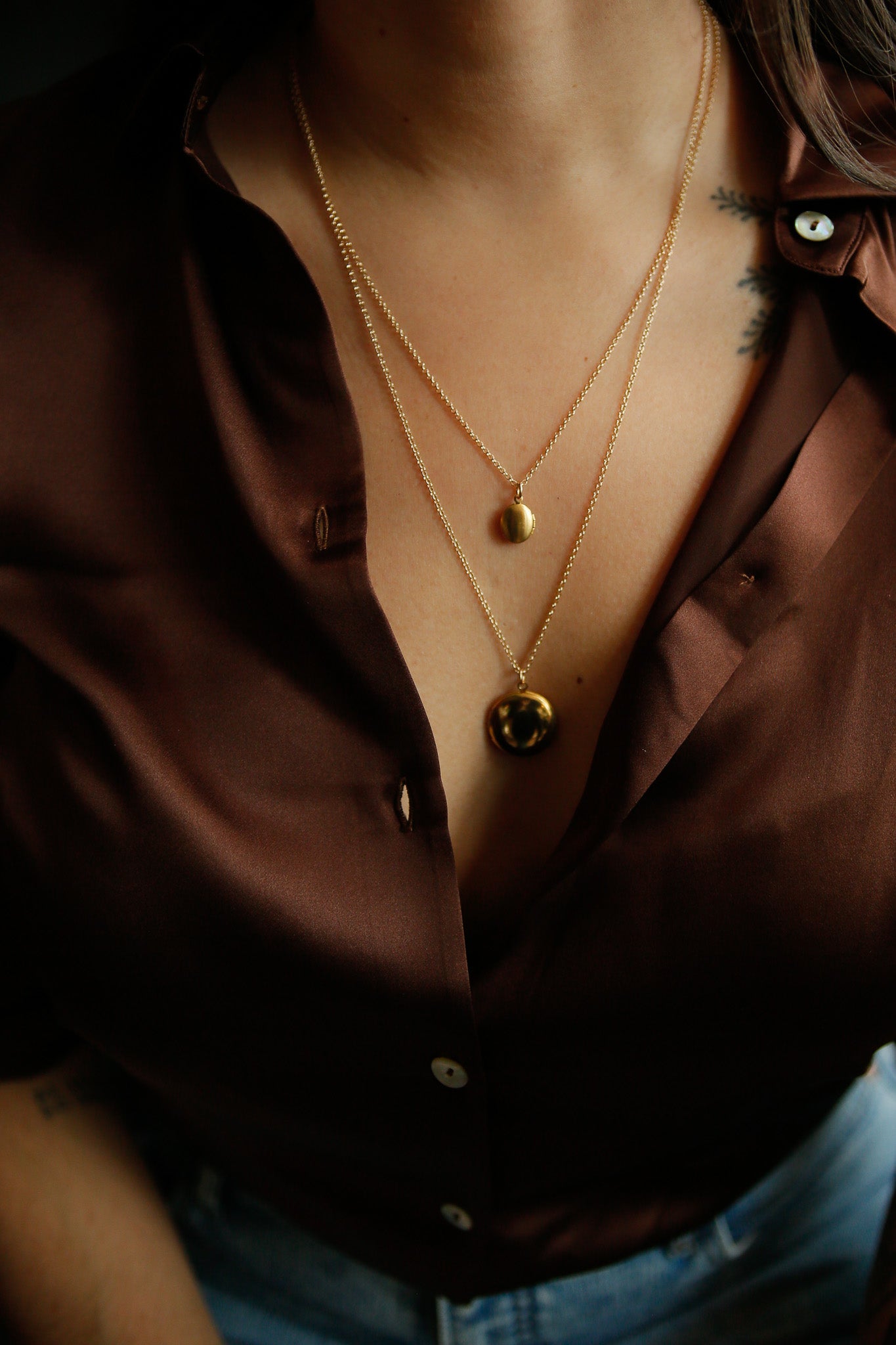 Gold Fill Lou Locket Necklace