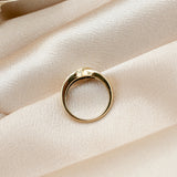Yellow gold ring by women owned business Cival Collective