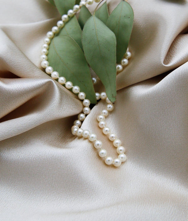 Vintage Akoya Pearl Silk Strand Necklace
