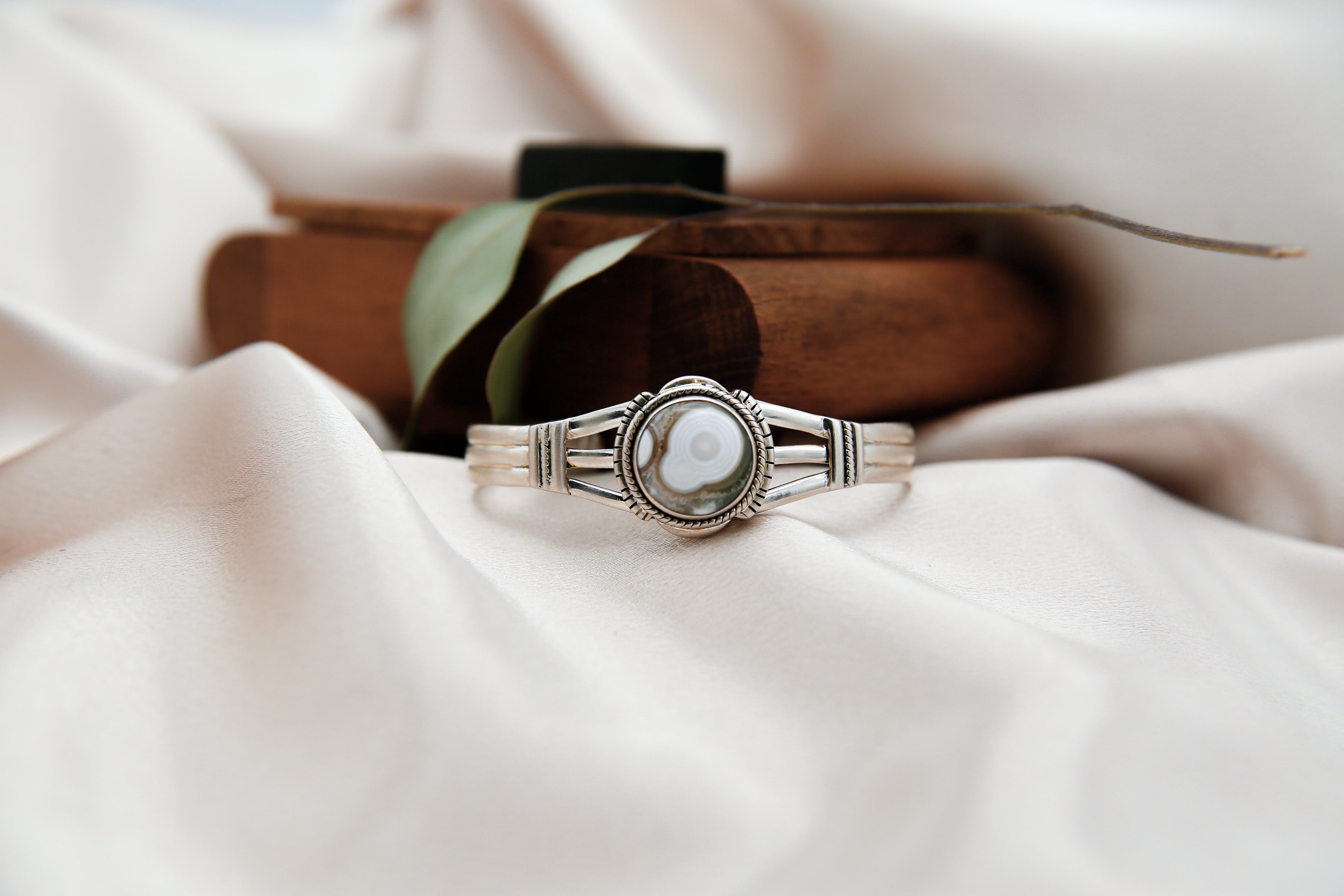 Sterling Silver Ocean Jasper Cuff