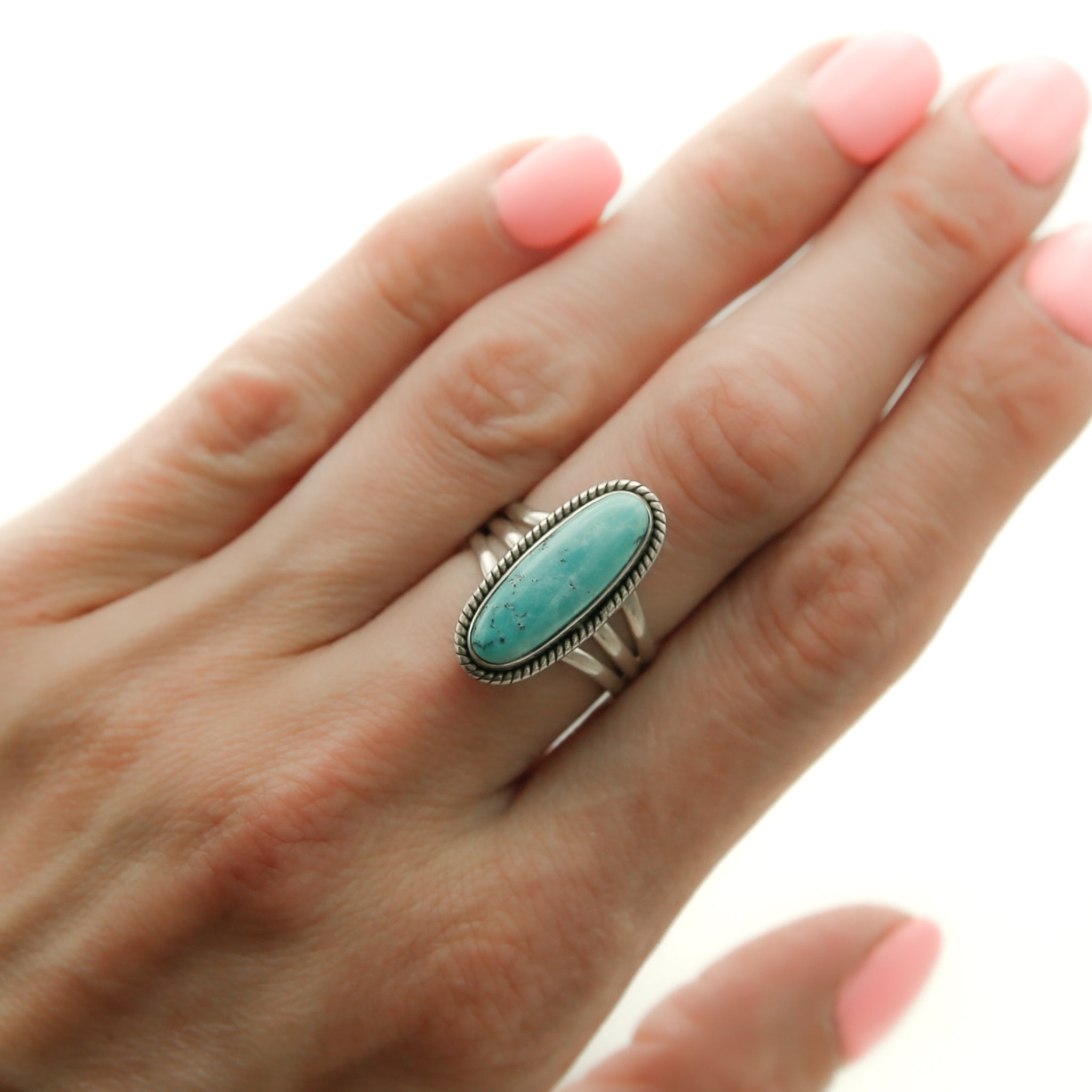 Kingman Turquoise Ring  | Sz 8